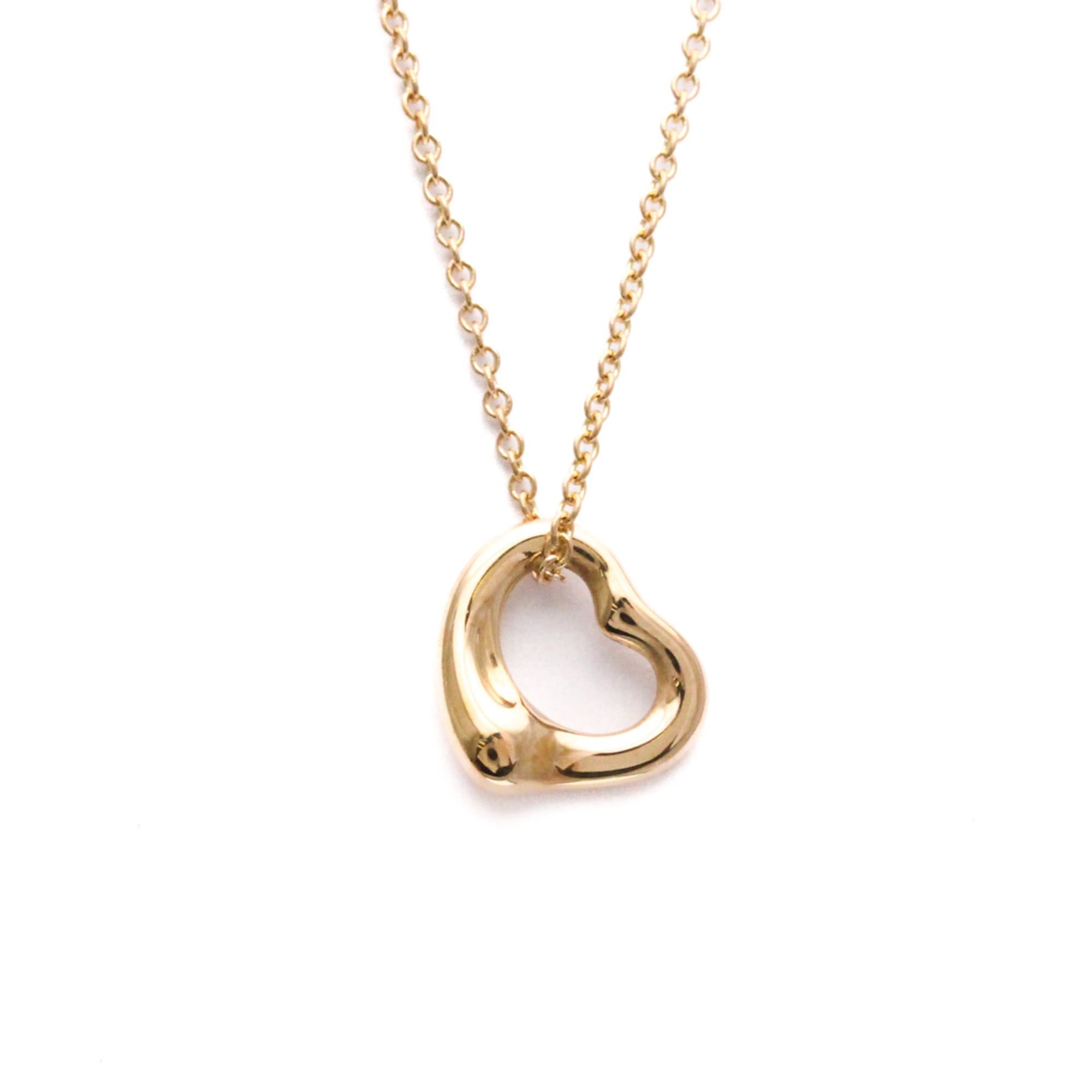 Tiffany & Co. Tiffany Open Heart Pink Gold (18K) No Stone Men,Women Fashion Pendant Necklace (Pink Gold) Size ONE SIZE - 1 Thumbnail