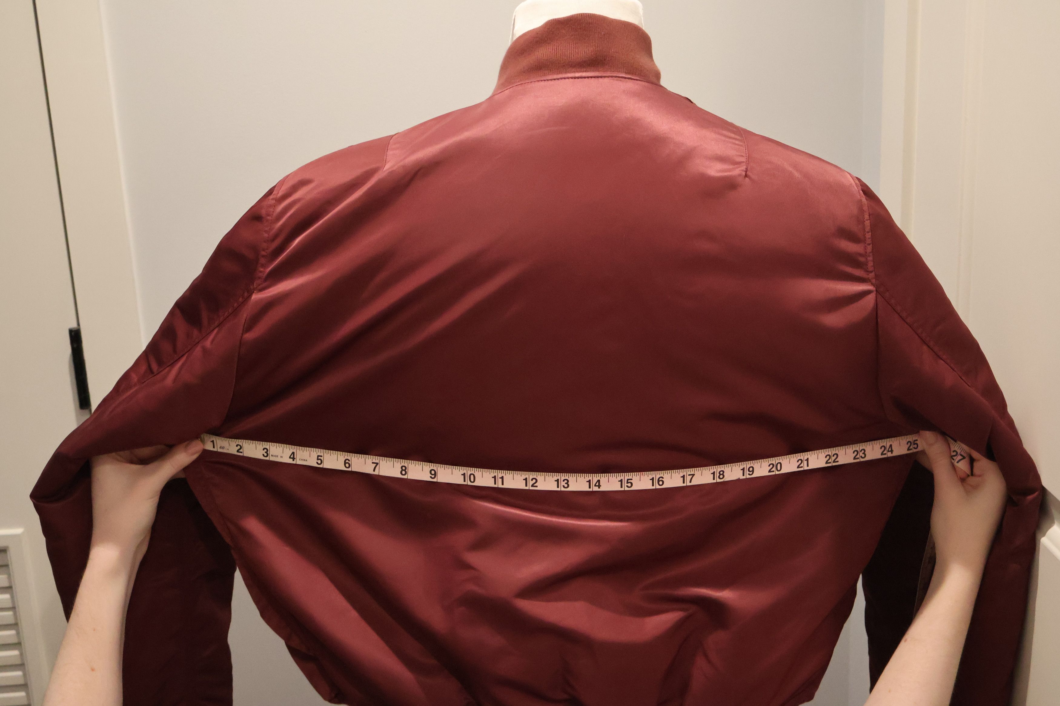 Balenciaga Balenciaga red/burgundy polyamide bomber - mens EU 48 Size US M / EU 48-50 / 2 - 7 Thumbnail
