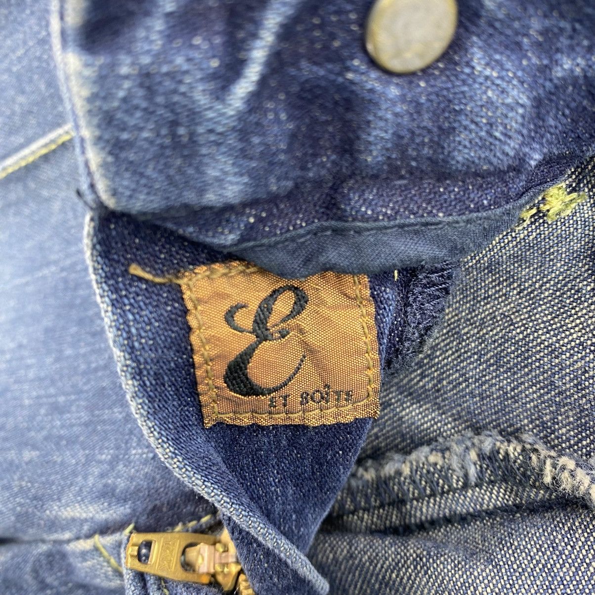 Japanese Brand Vntage 90s ET BOITE Blue Way Denim Bootcut Bell Buttom Jeans Size 27" / US 4 / IT 40 - 10 Thumbnail