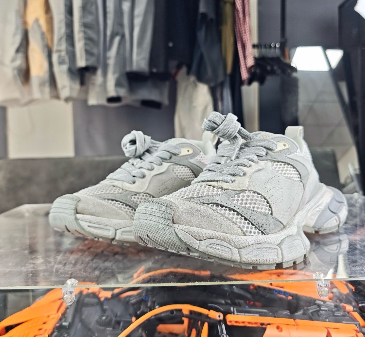 Balenciaga Balenciaga Suede Gray Lowtop Sneakers 7.5 Men Size US 7.5 / EU 40-41 - 1 Thumbnail