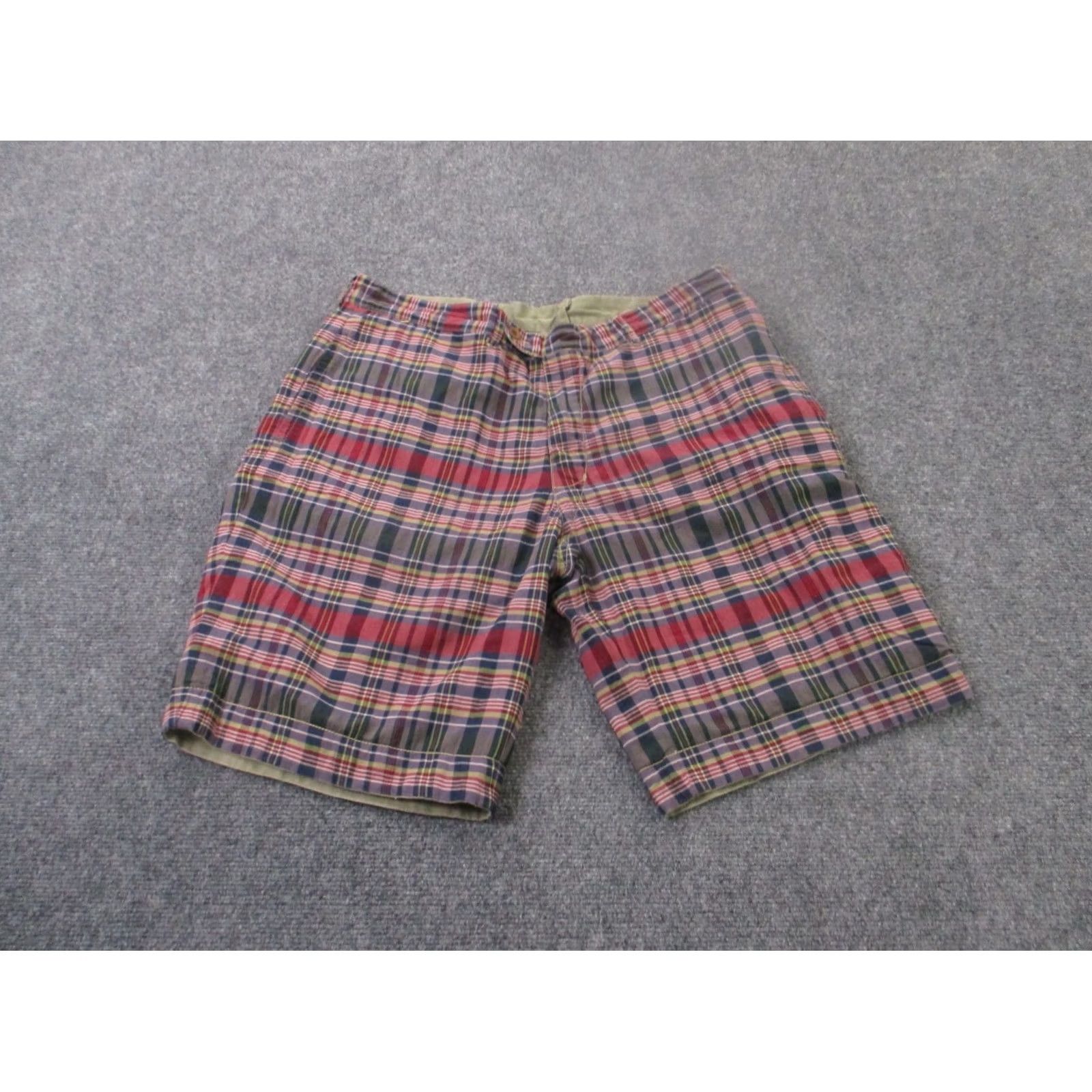 Polo Ralph Lauren Polo Ralph Lauren Shorts Mens 38 Plaid Colorful Chino Reversible Preppy Golf Casual Knit Cotton Front Flat Front Inseam 10in Spring Summer 38 Mens Size US M / EU 48-50 / 2 - 2 Thumbnail