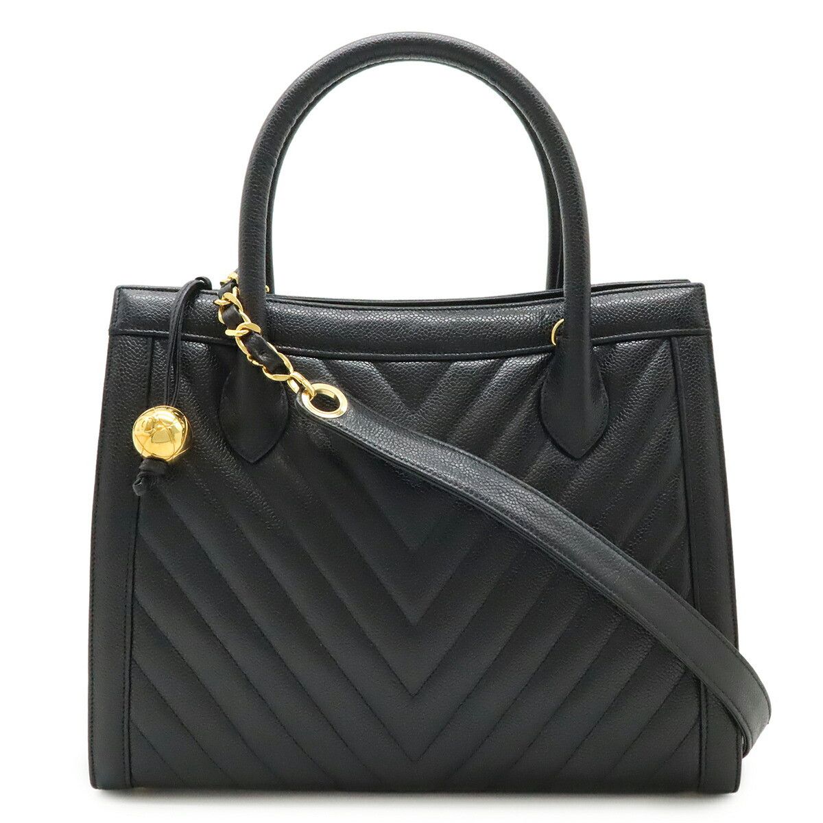 Chanel Chanel Chanel Chevron Leather 2way Bag Leather Shoulder Bag DUTY FREE for USA Size ONE SIZE - 1 Thumbnail