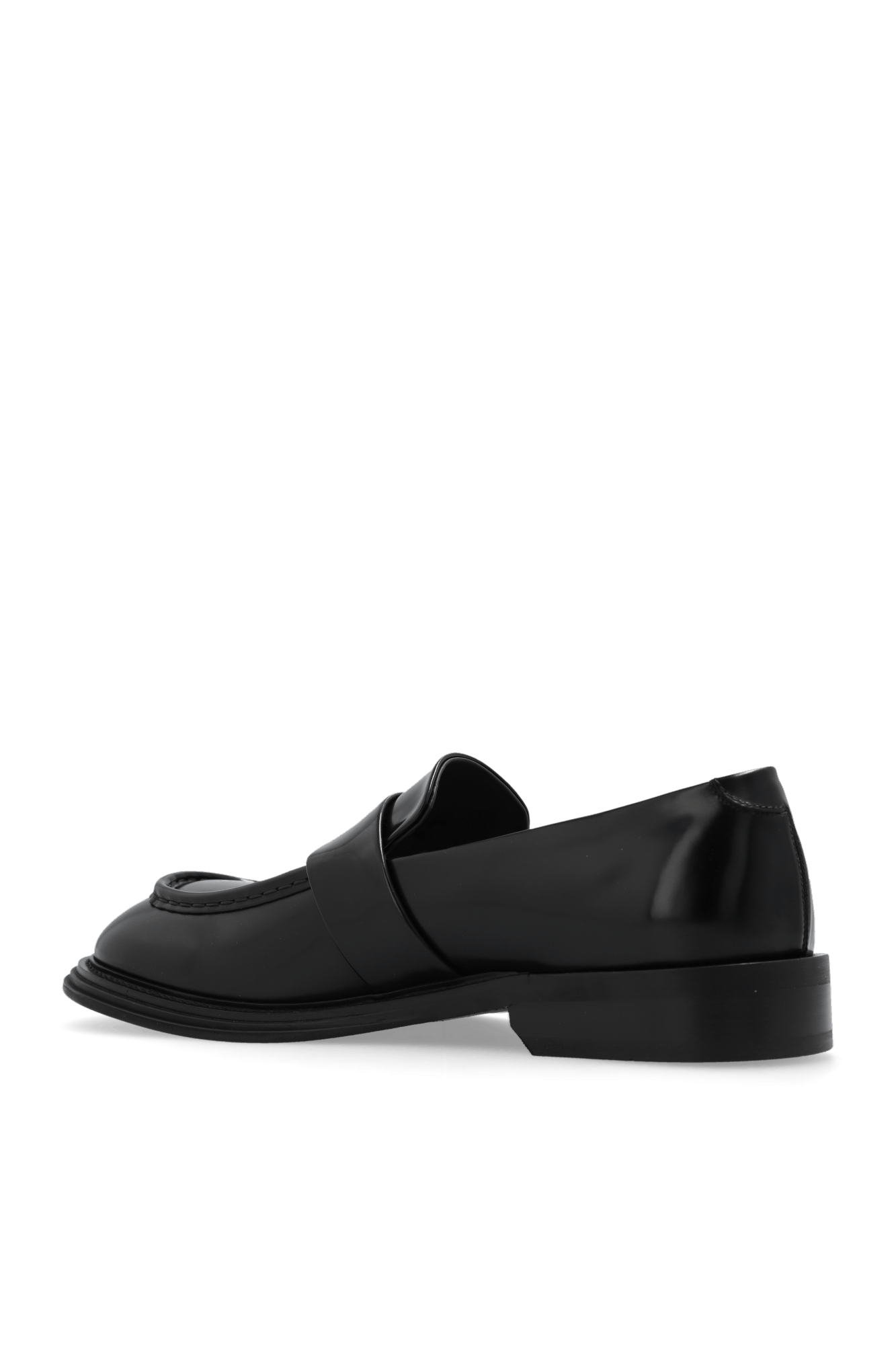 Salvatore Ferragamo o1s1rm0824 Fidele Leather Loafers in Black Size US 12.5 / EU 45-46 - 5 Thumbnail