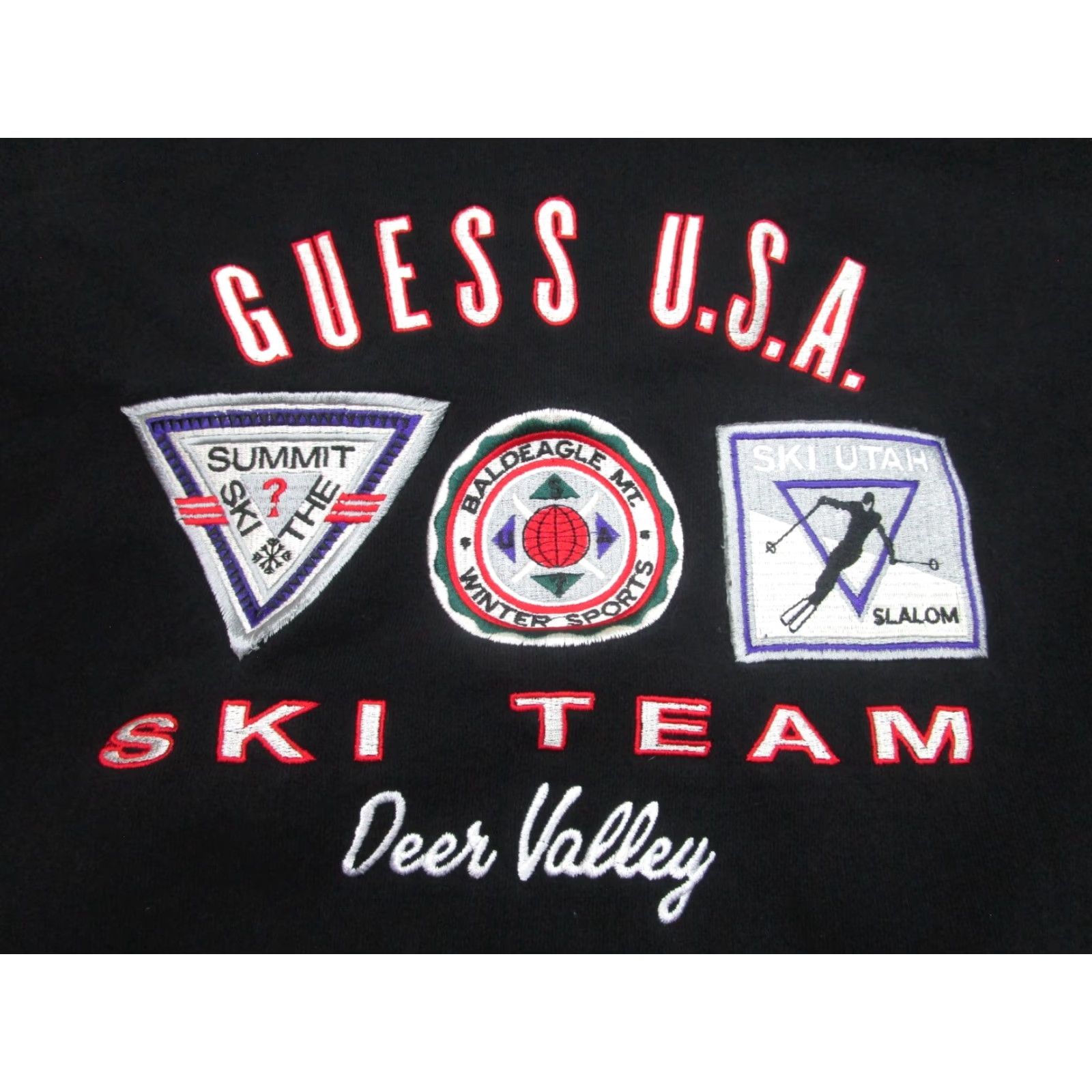 Guess VINTAGE Guess Sweatshirt Mens S Black Oversized 90s Crewneck Pullover Sweatshirt Womens? Size US S / EU 44-46 / 1 - 3 Thumbnail