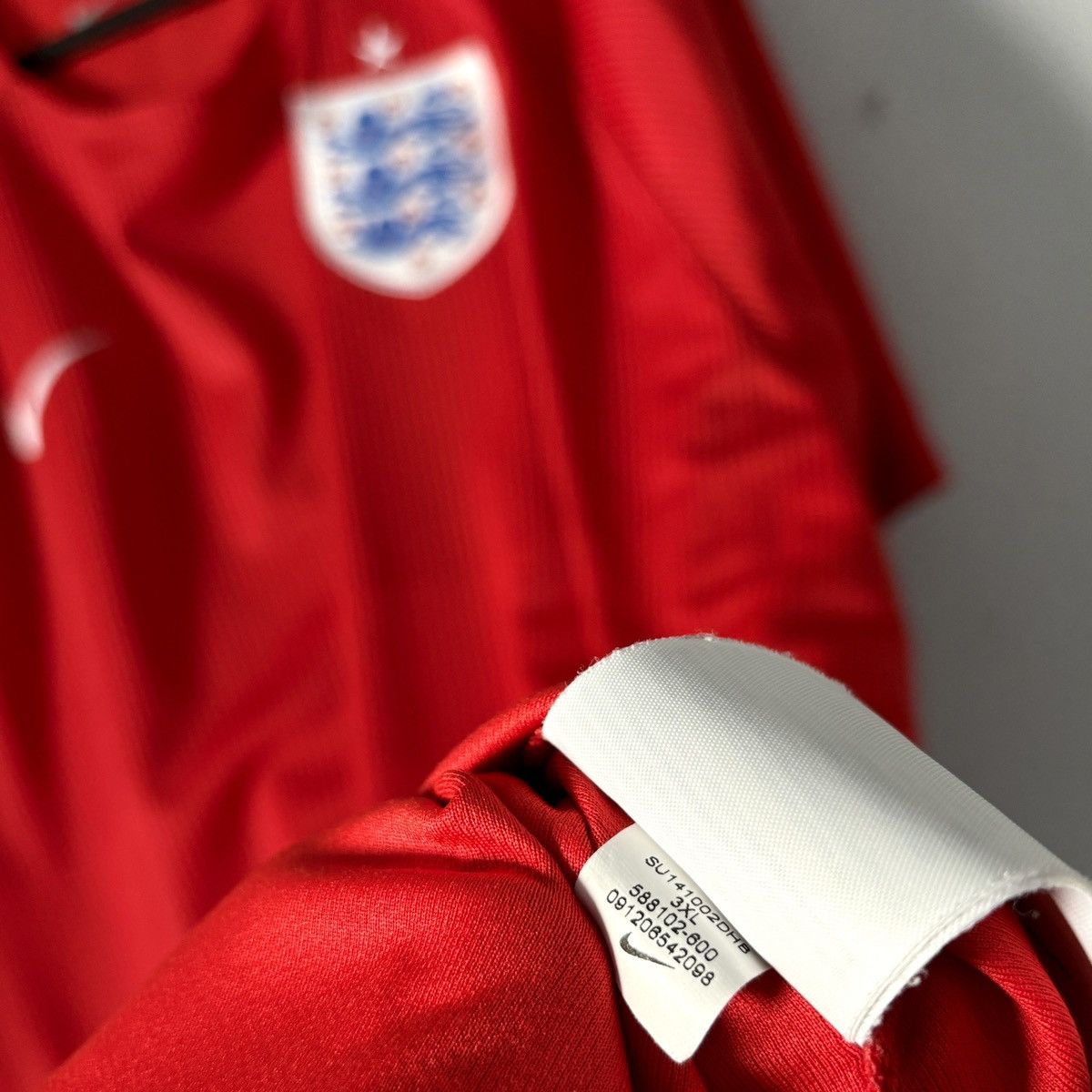 Nike 2014 2016 England National Team Nike Away Kit Soccer Jersey Size US XXL / EU 58 / 5 - 6 Thumbnail