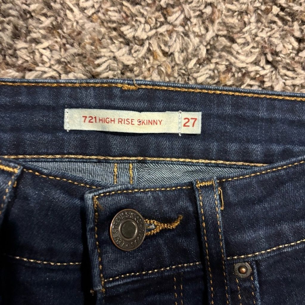Levi's Levi's Women’s 721 High Rise Skinny Jeans Size 27" / US 4 / IT 40 - 2 Thumbnail