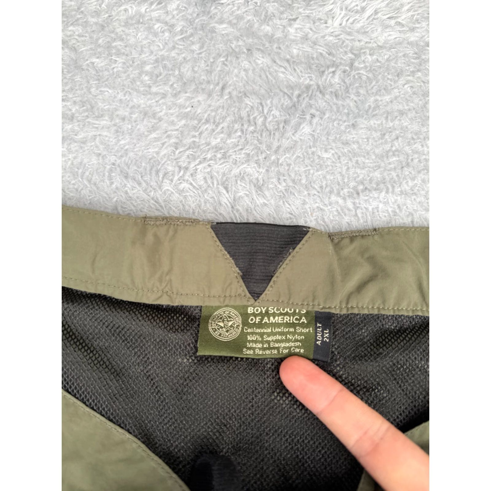 Vintage VINTAGE Boy Scouts Shorts Adult 2XL XXL Green Centennial Uniform Supplex Nylon Cargo Men Green Shorts Nylon Boy Scouts of America Size US 27 - 7 Thumbnail