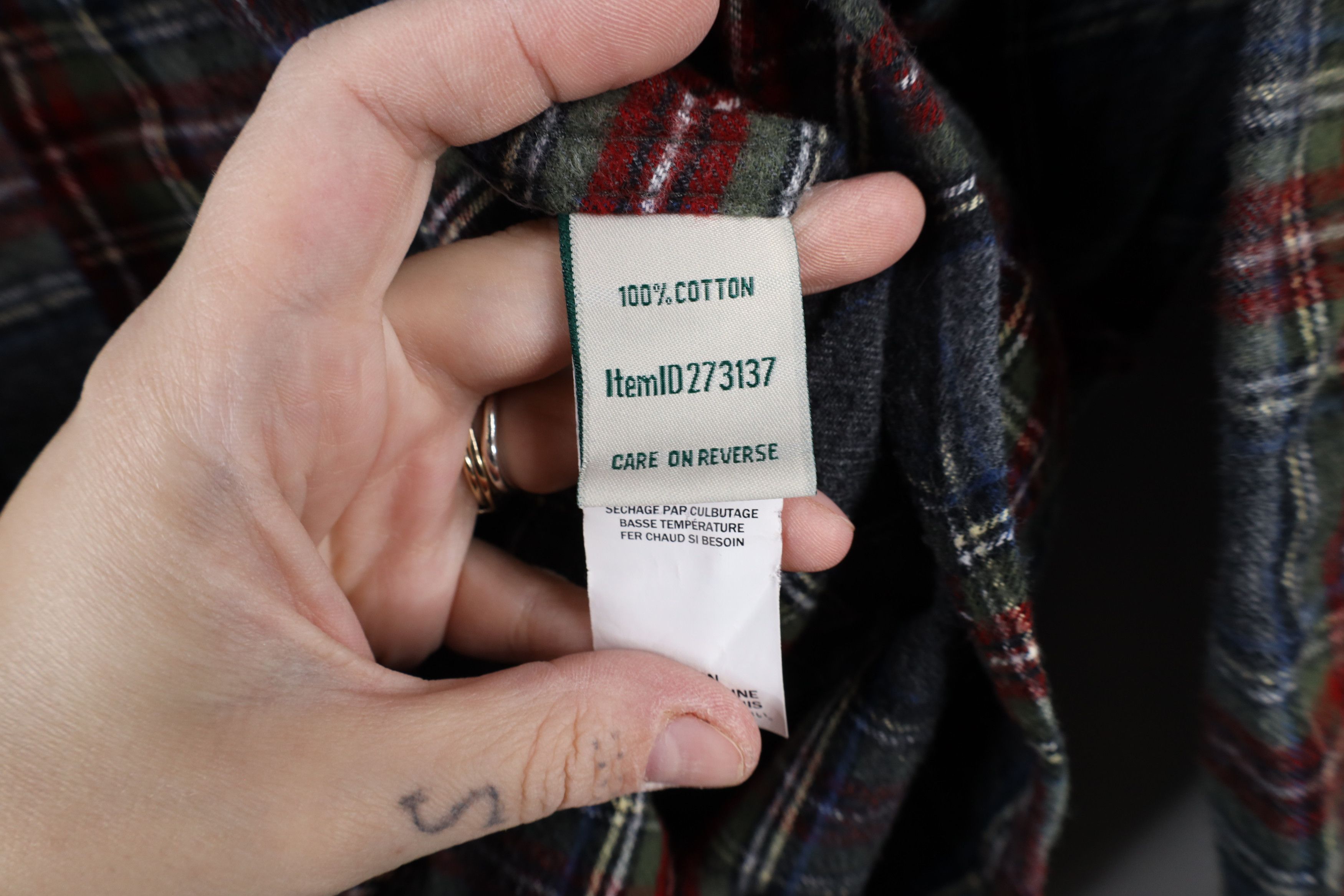 L.L. Bean Vintage LL Bean Fit Flannel Collared Button Shirt Plaid Size XL / US 12-14 / IT 48-50 - 7 Thumbnail