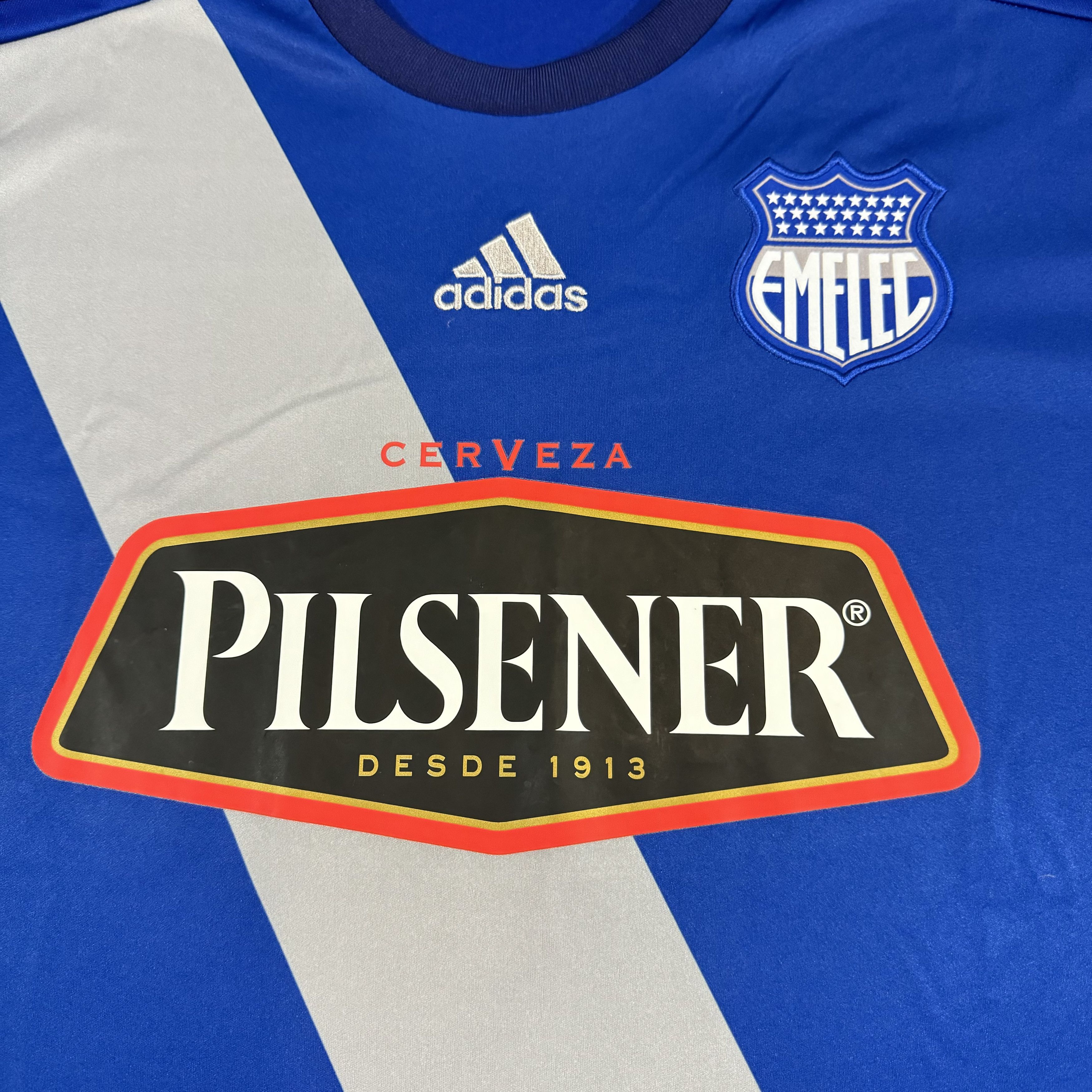 Adidas 2017 Rare Adidas EMELEC Ecuadorian Soccer Futbol Jersey Size US XL / EU 56 / 4 - 2 Thumbnail