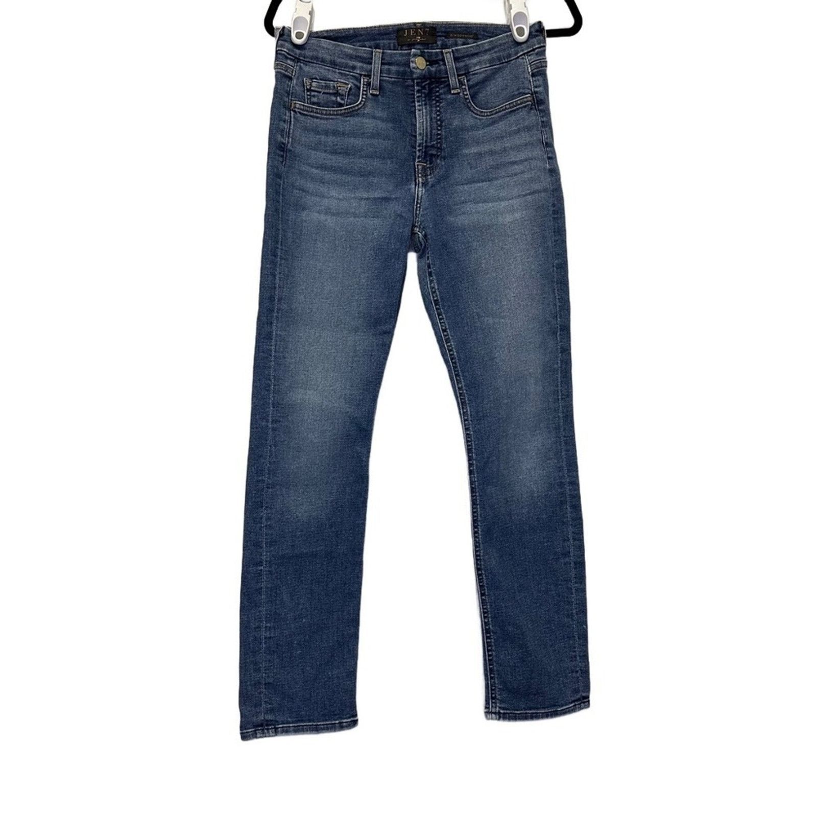 7 For All Mankind JEN7 by Seven for All Mankind Size 4 Slim Boyfriend Jeans Size 27" / US 4 / IT 40 - 1 Thumbnail
