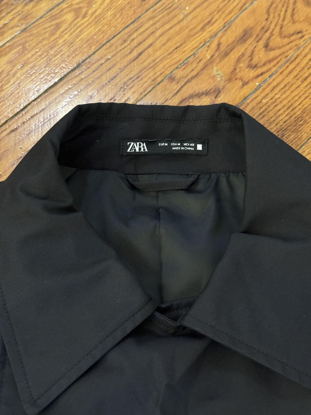 Zara Nylon double breasted coat Size US M / EU 48-50 / 2 - 3 Thumbnail
