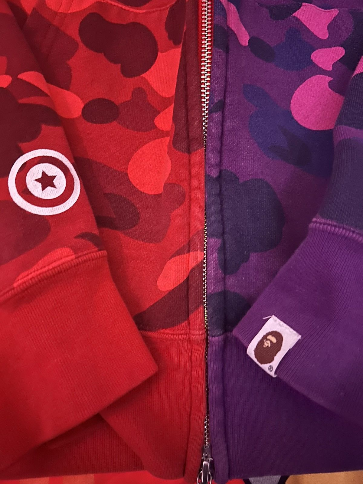 Bape Color Camo Shark Half Full Zip Hoodie Size US M / EU 48-50 / 2 - 3 Thumbnail