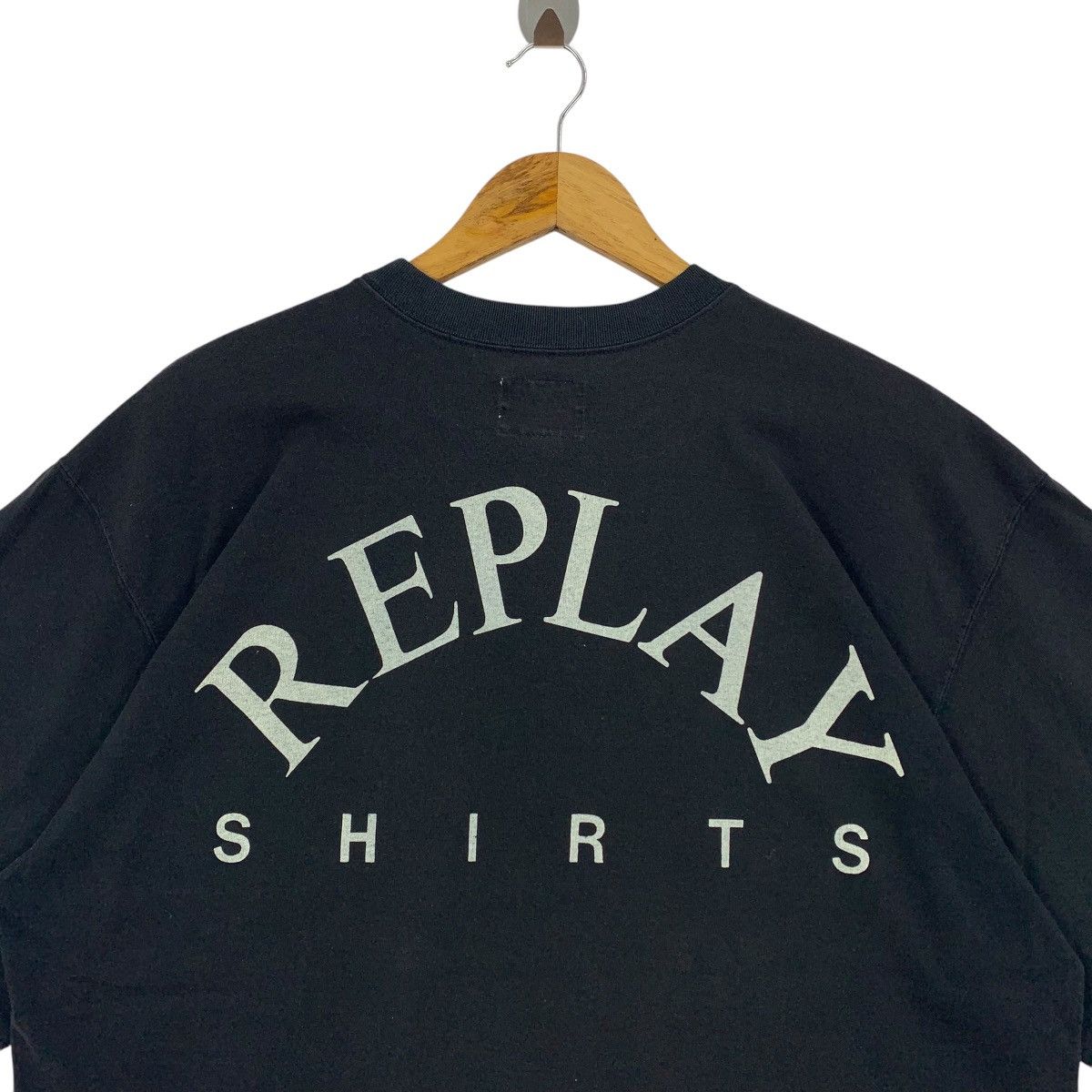 Replay × Vintage Vintage REPLAY SHIRT big spellout italian designer tee Size US L / EU 52-54 / 3 - 9 Thumbnail
