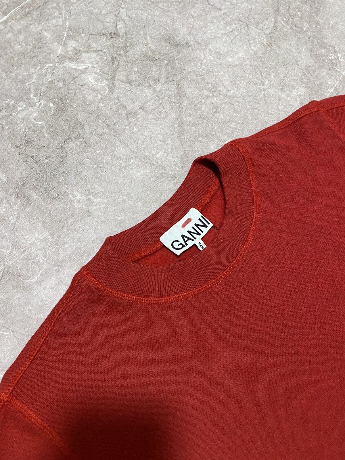Ganni Rare Ganni Oversized Sleeve Sweashirt Made in Portugal Red Size XS / US 0-2 / IT 36-38 - 5 Thumbnail