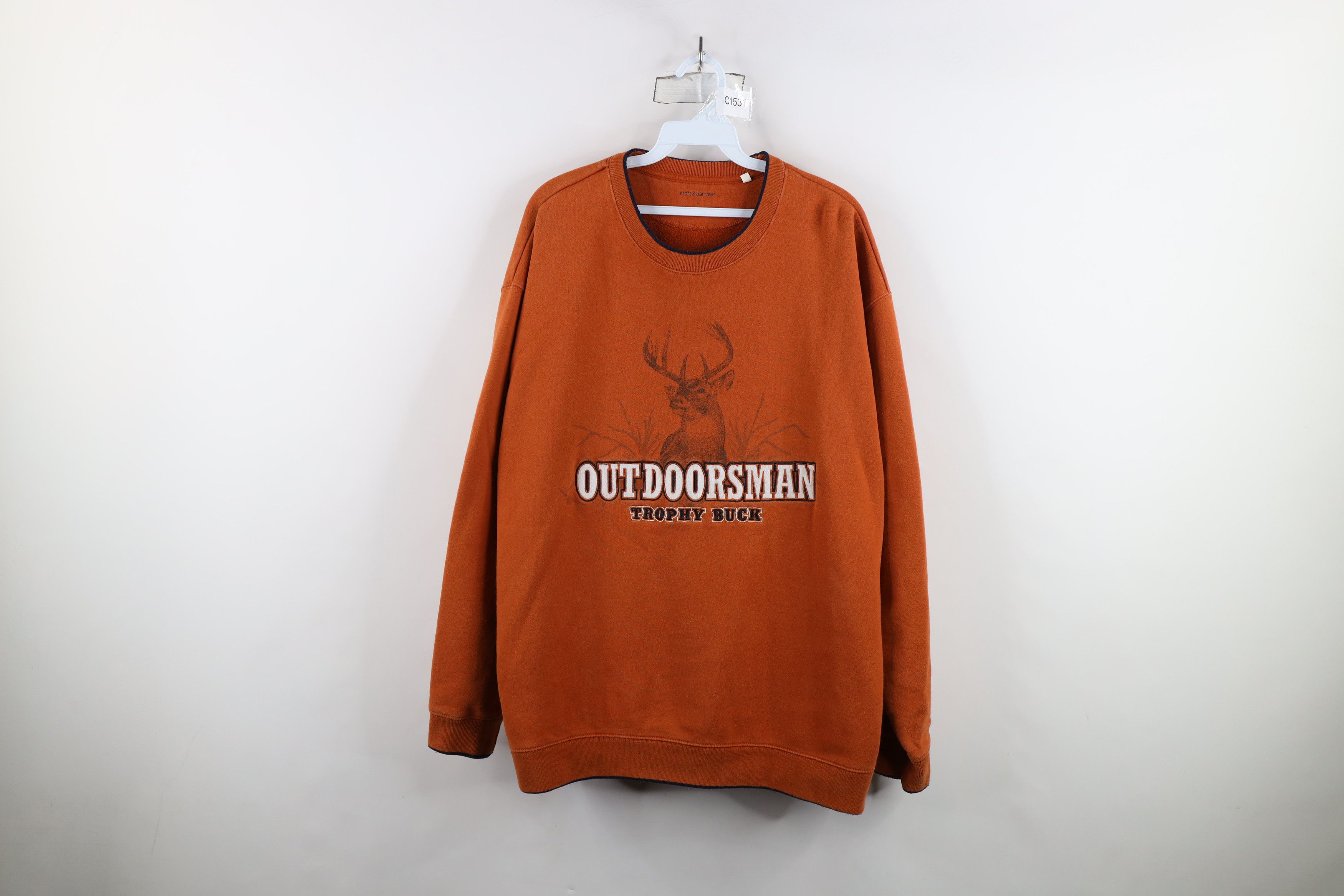 Vintage Vintage Y2K Streetwear Deer Buck Nature Sweatshirt Orange Size US L / EU 52-54 / 3 - 1 Thumbnail
