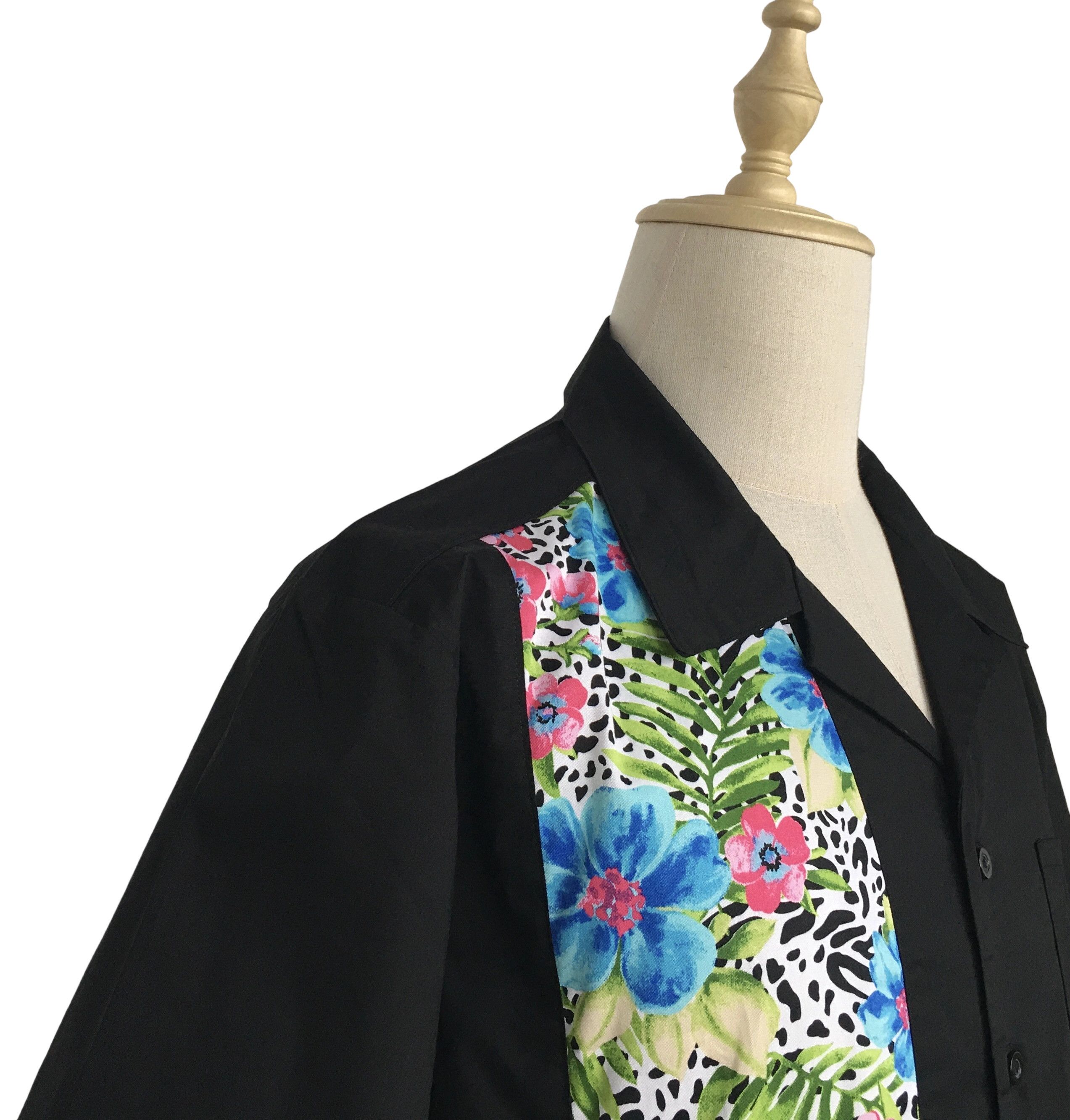 Other Mens Black Contrast Cactus Casual Hawaiian Shirts Size US XXL / EU 58 / 5 - 6 Thumbnail