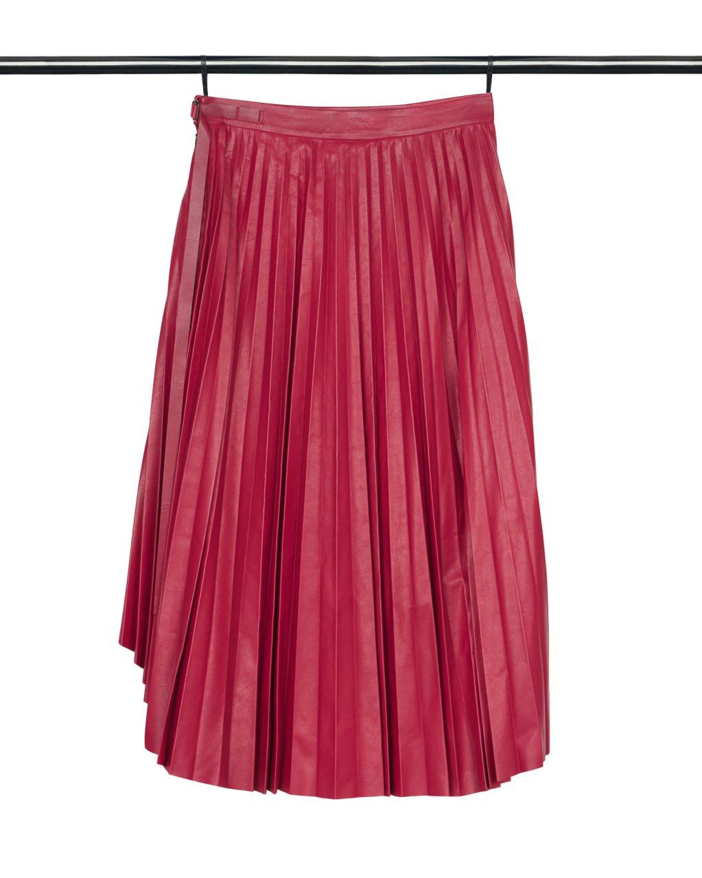 ISAAC SELLAM / Leather Pleated Skirt