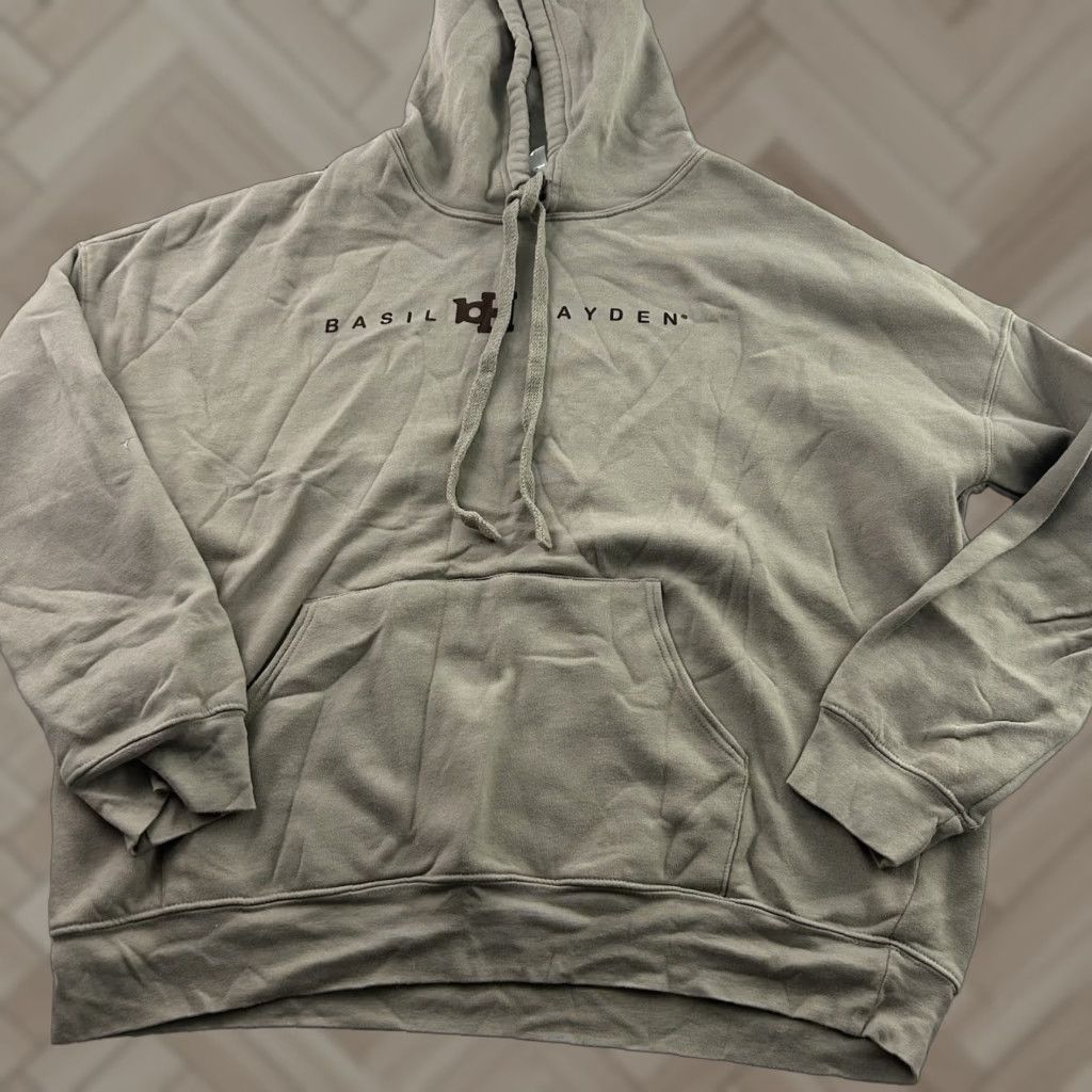 Vintage Basil Hayden Pullover Hoodie Sweatshirt Men XL Beige Brown Pullover Hoodie Basil Hayden Men XL Beige Sweatshirt Size US XL / EU 56 / 4 - 1 Thumbnail