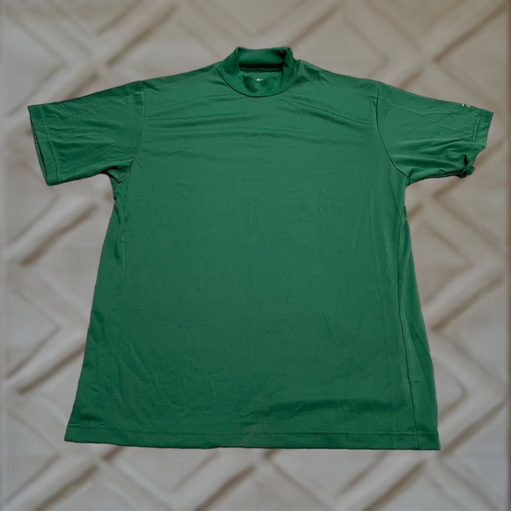 Mizuno Mizuno DryLite Baseball Shirt Mens Small Green Mock Pullover Short Sleeve Lightweight Breathable Easy Care Regular Fit NWT Size US S / EU 44-46 / 1 - 1 Thumbnail