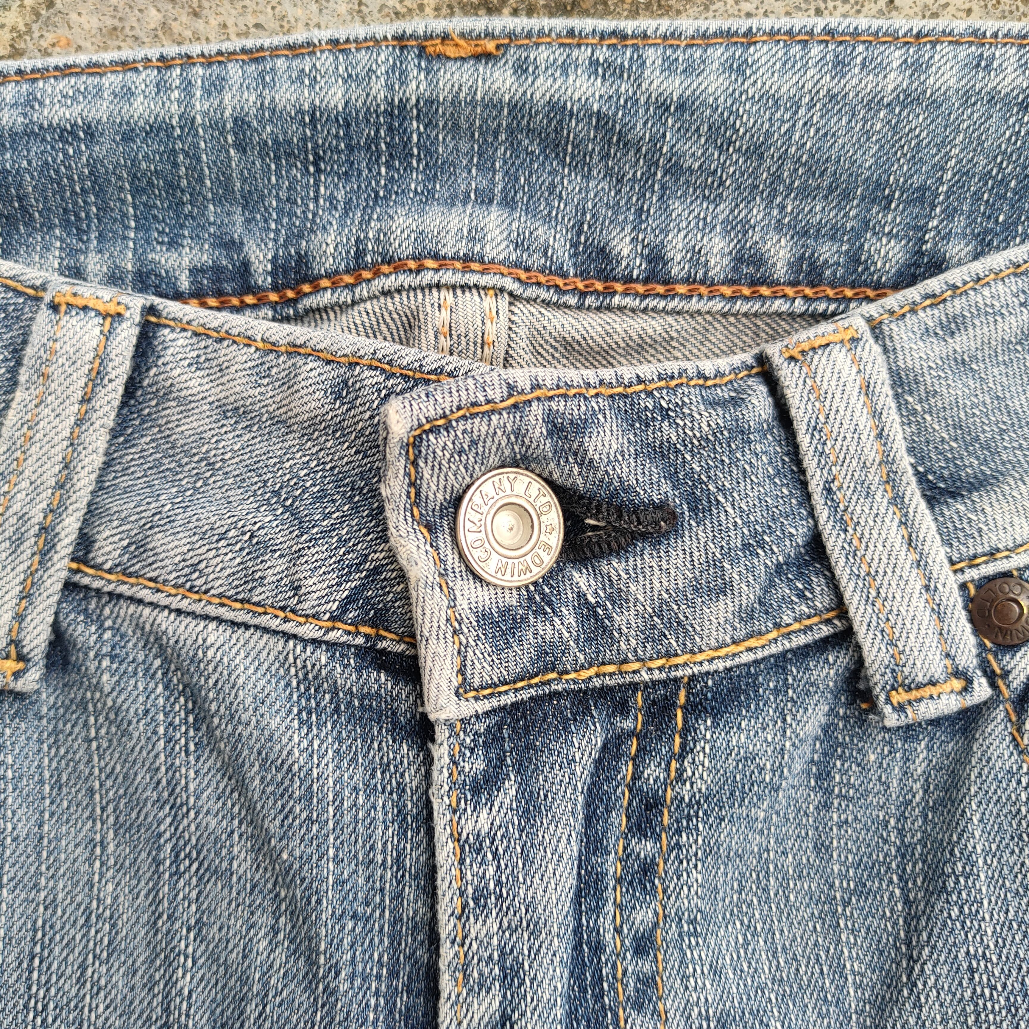 Edwin × Jean × Vintage VINTAGE EDWIN FLARE FADED JEANS DENIM PANTS Size US 30 / EU 46 - 4 Thumbnail