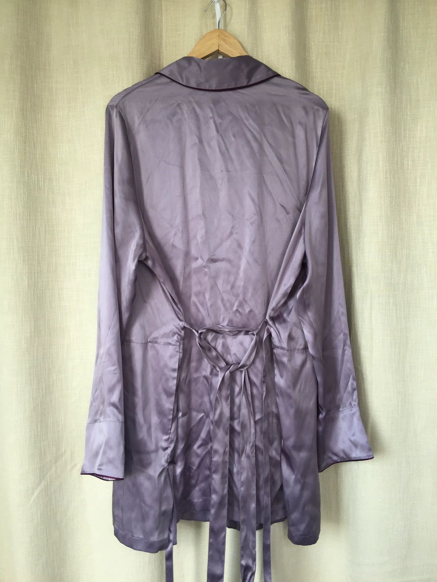 Ann Demeulemeester Ann Demeulemeester Fall/Winter 2019 Silk Violet Robe Size US S / EU 44-46 / 1 - 2 Thumbnail