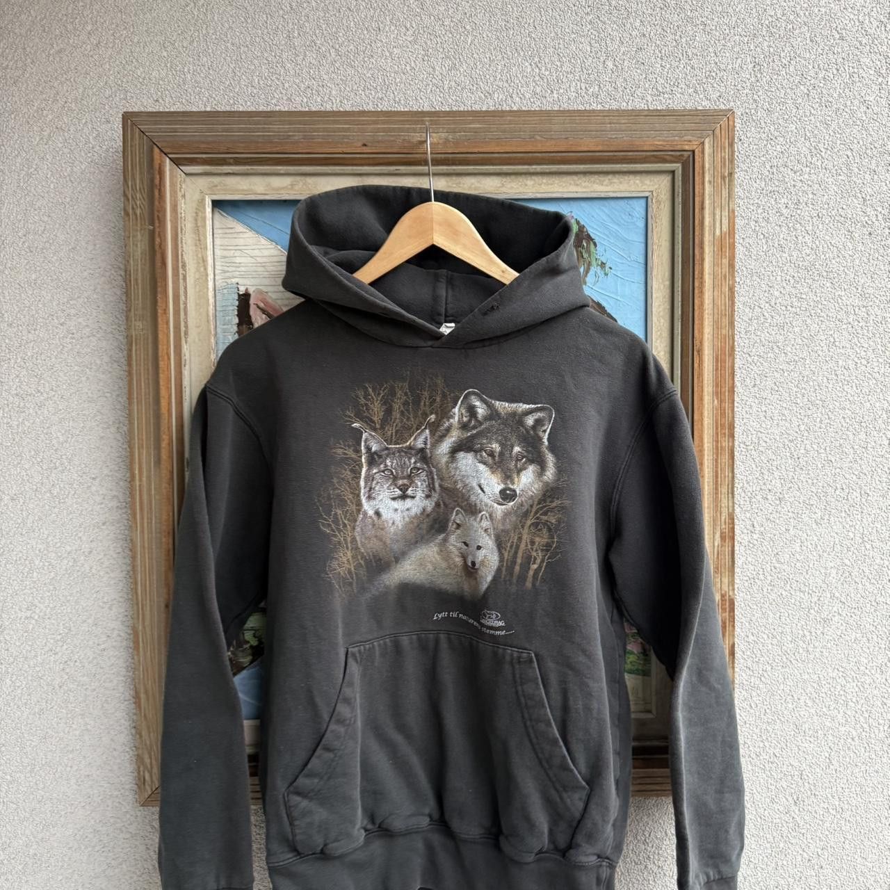 Vintage Vintage Animal Print Hoodie Faded Black Size US S / EU 44-46 / 1 - 3 Thumbnail
