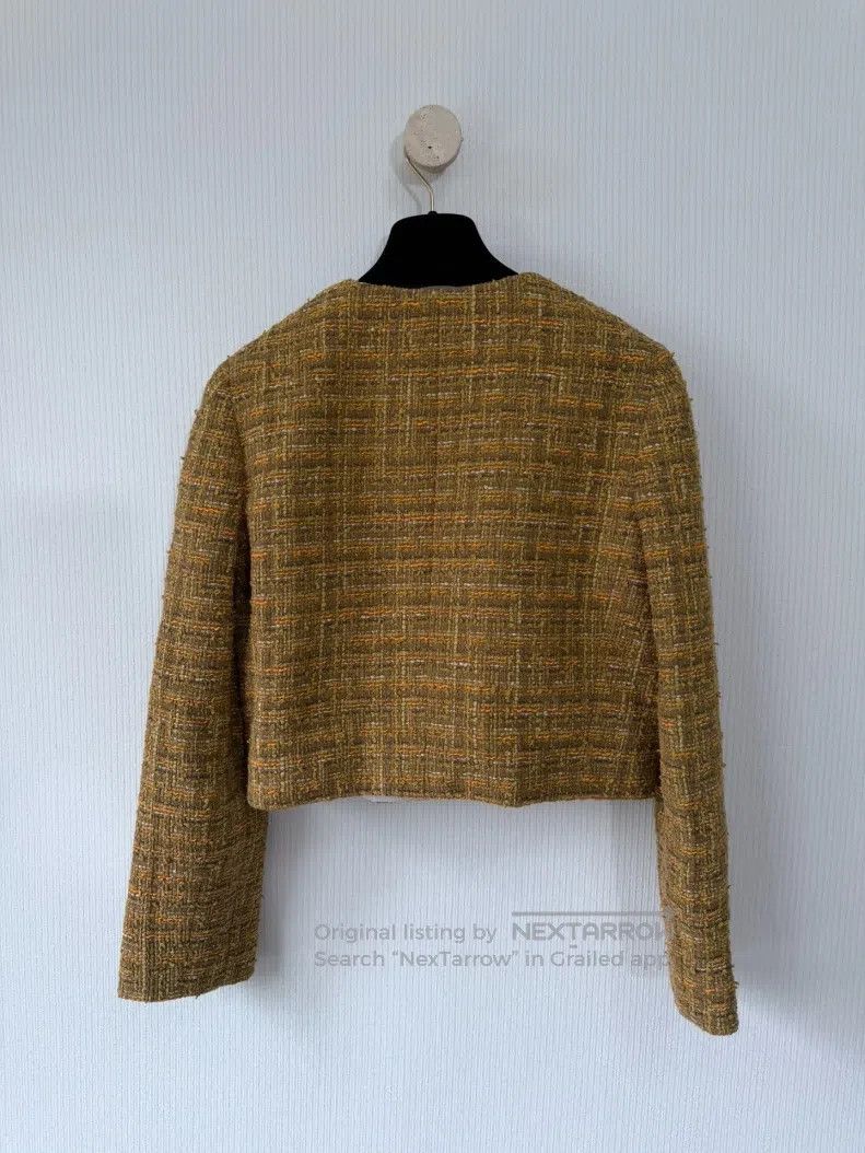 Loro Piana Loro Piana 25FW Golden Coarse Knit Wheat Ear Buttoned Jack Size XS / US 0-2 / IT 36-38 - 2 Thumbnail
