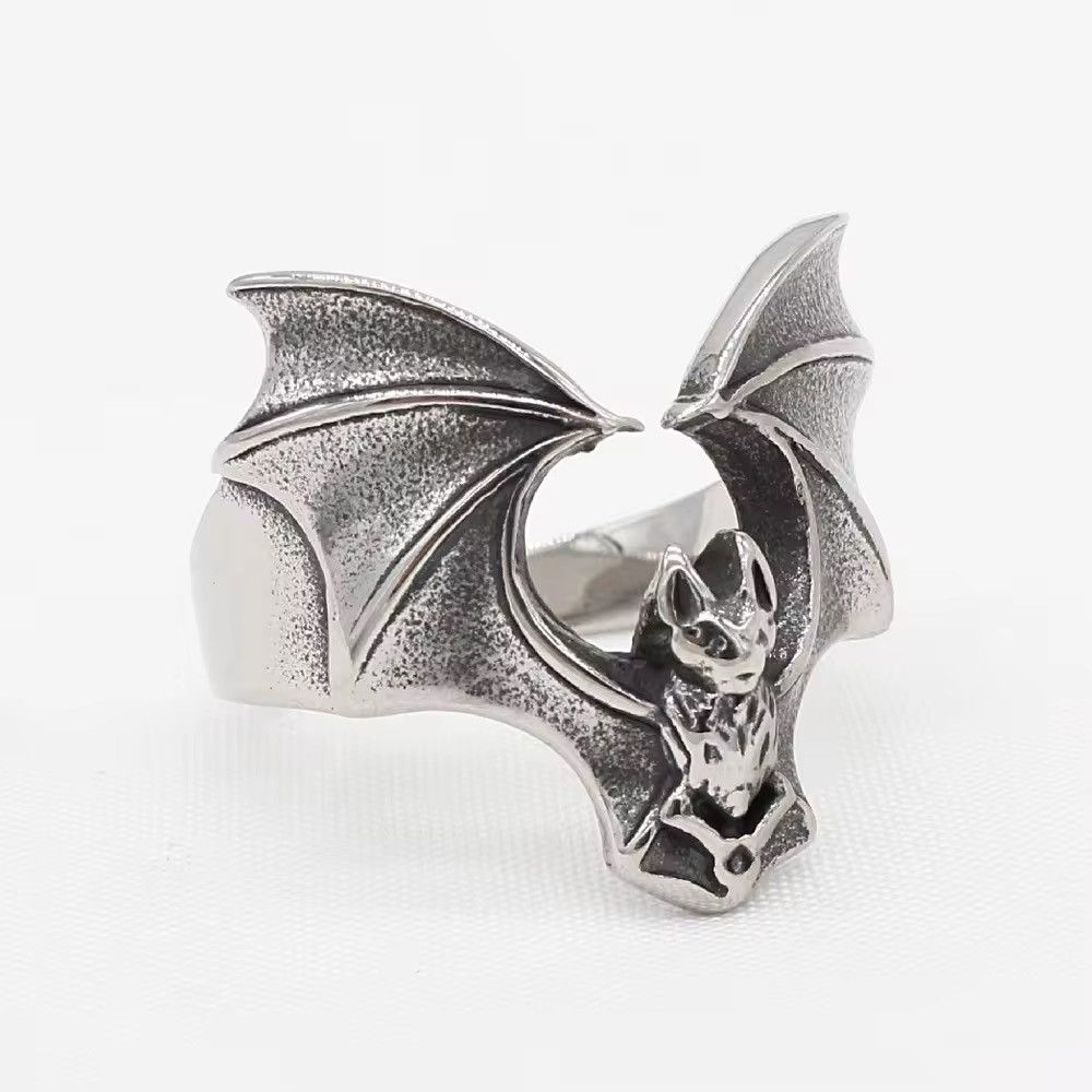 Jewelry × Vintage Vintage Goth Bat Ring Size ONE SIZE - 3 Thumbnail