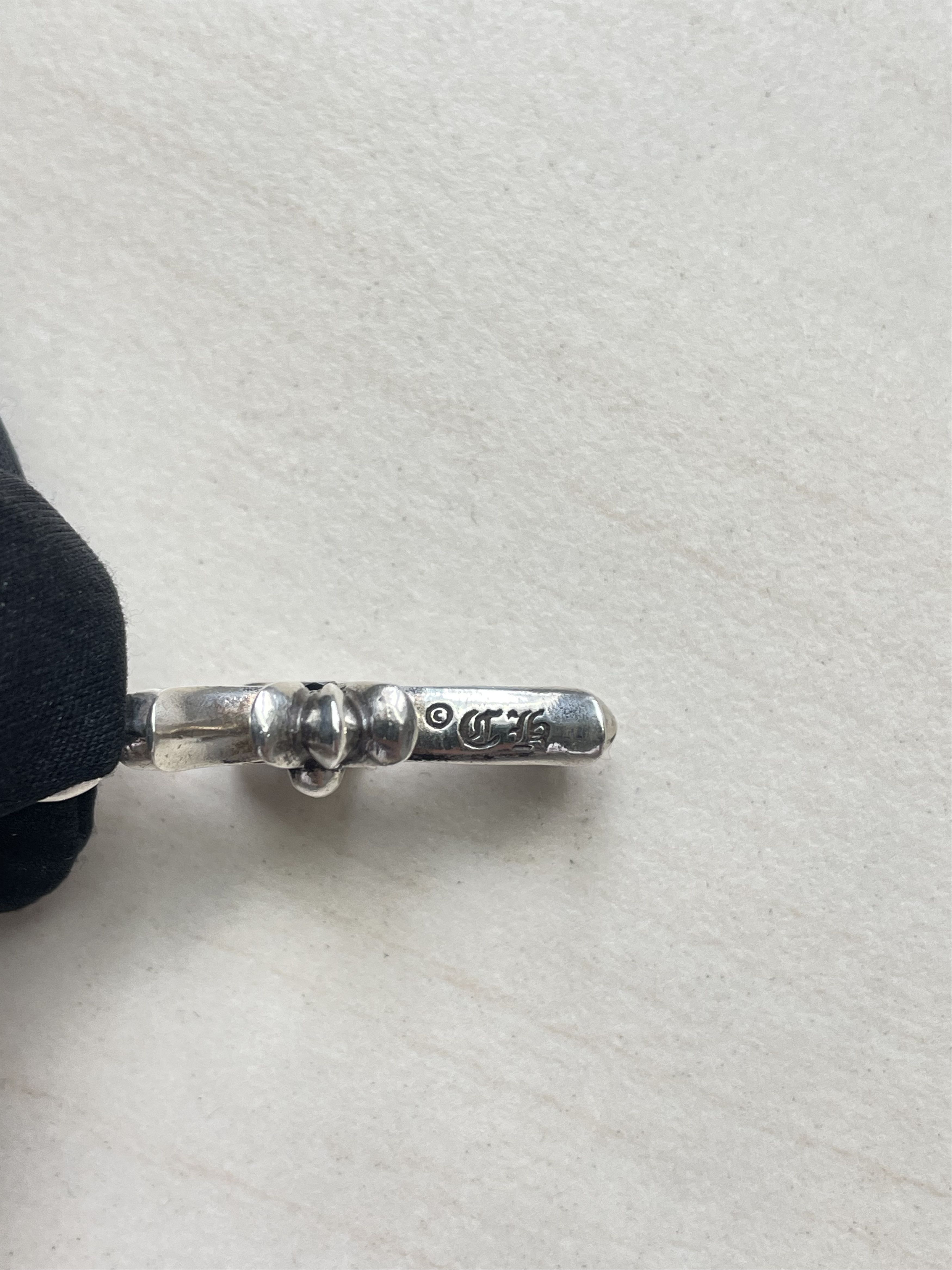 Chrome Hearts Chrome Hearts Silver Black Diamonds Tiny Cross Charm Pendant Size ONE SIZE - 8 Thumbnail