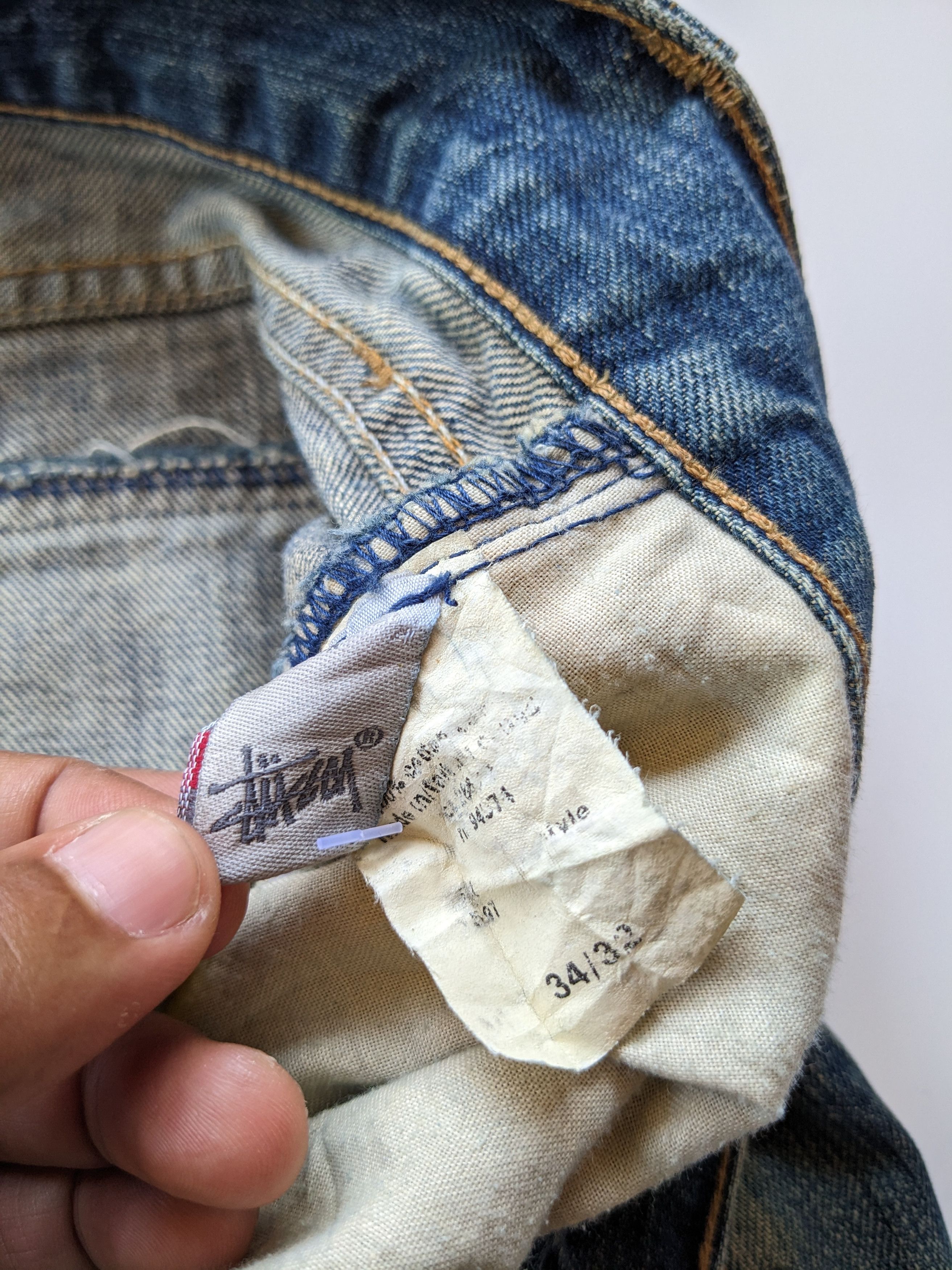 Stussy Vintage Stussy Garment workgear distressed jeans Size US 34 / EU 50 - 7 Thumbnail