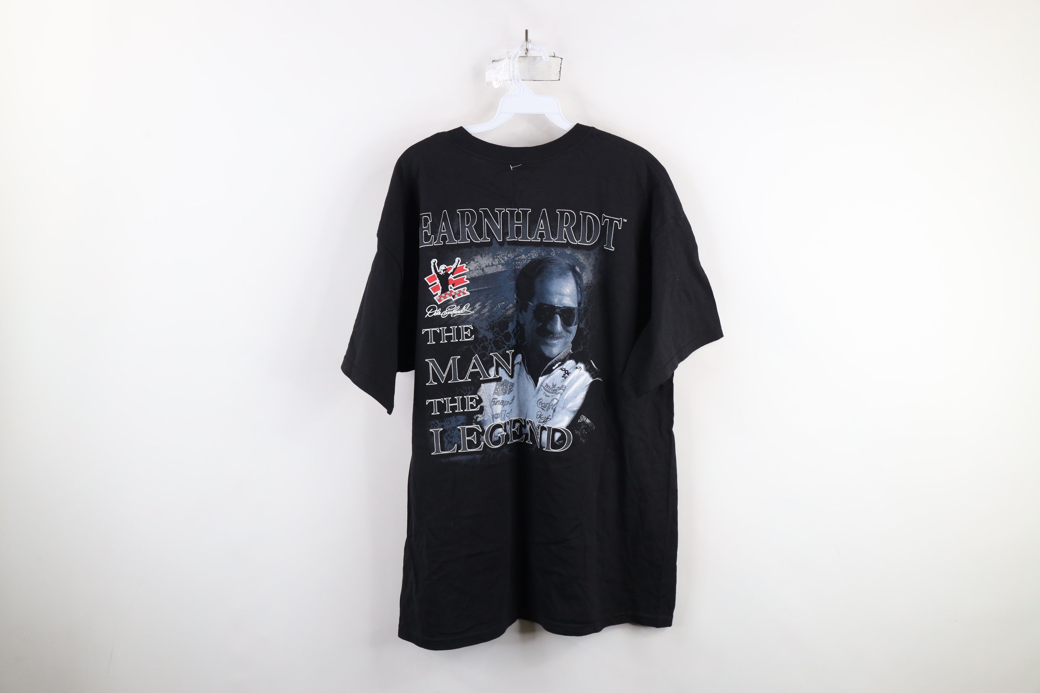 Vintage Deadstock Y2K NASCAR Dale Earnhardt Racing T-Shirt Black Size US XL / EU 56 / 4 - 10 Thumbnail