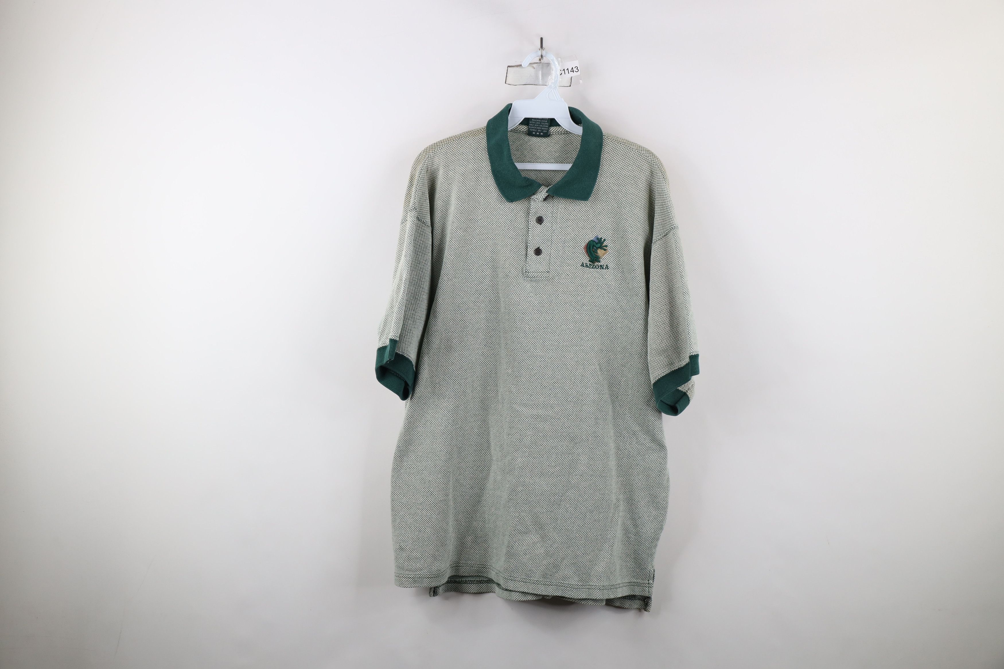 Vintage Vintage 90s Streetwear Kokopelli Arizona Thermal Knit Polo Size US XL / EU 56 / 4 - 1 Thumbnail