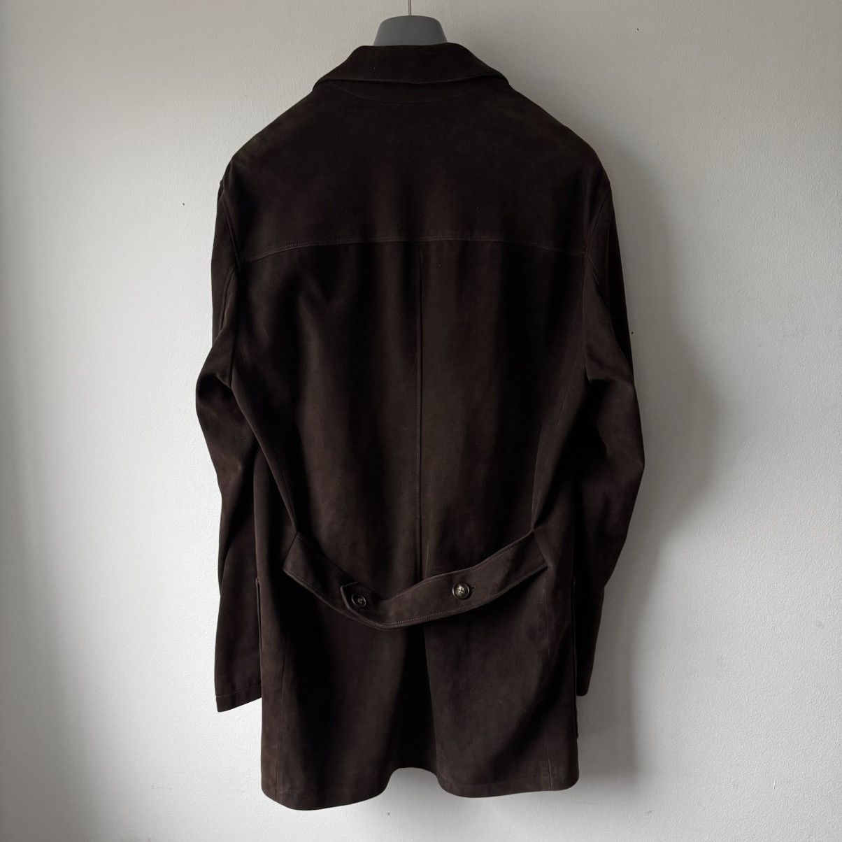 Hermes Hermes 2000's Brown Suede Deer Leather Short Coat Size US L / EU 52-54 / 3 - 5 Thumbnail