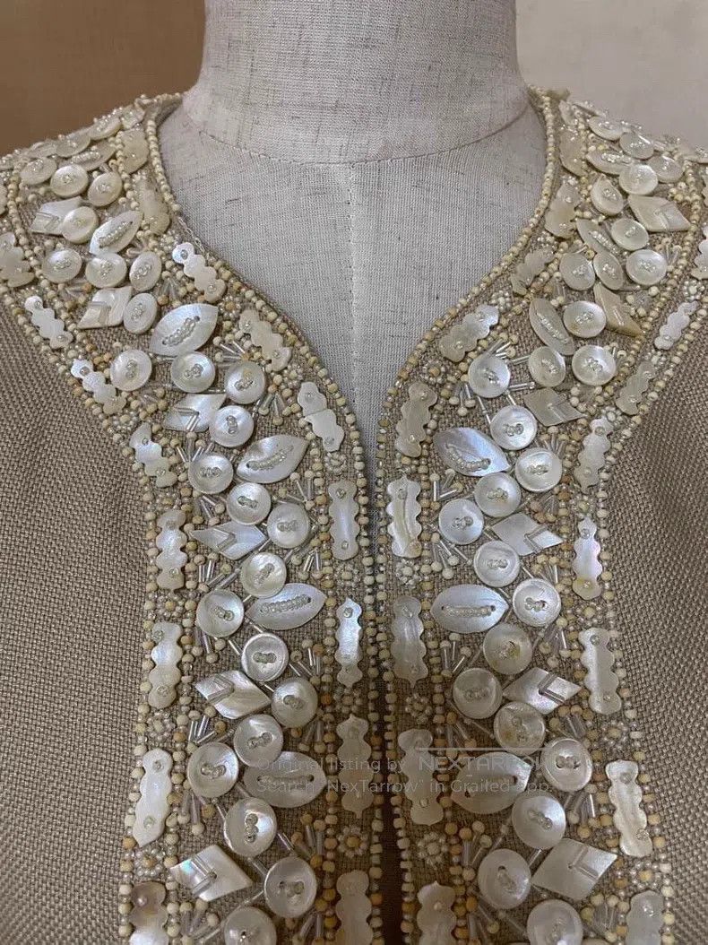 Valentino Valentino Heavy fritillaria nail bead linen coat Size S / US 4 / IT 40 - 2 Thumbnail