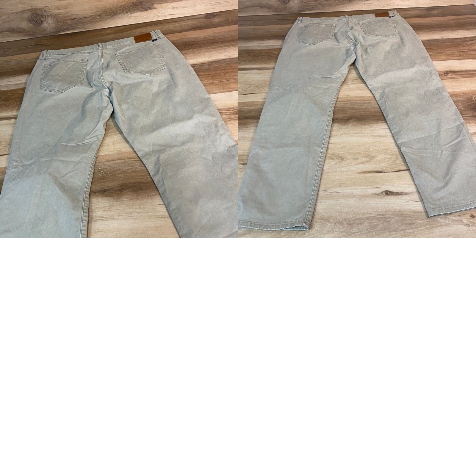 Lucky Brand Lucky Brand 121 Heritage Slim 5 Pocket Pants Mens 38x30 Khaki Beige Cotton Blend Slim Chinos Casual Workwear Size US 38 / EU 54 - 8 Thumbnail