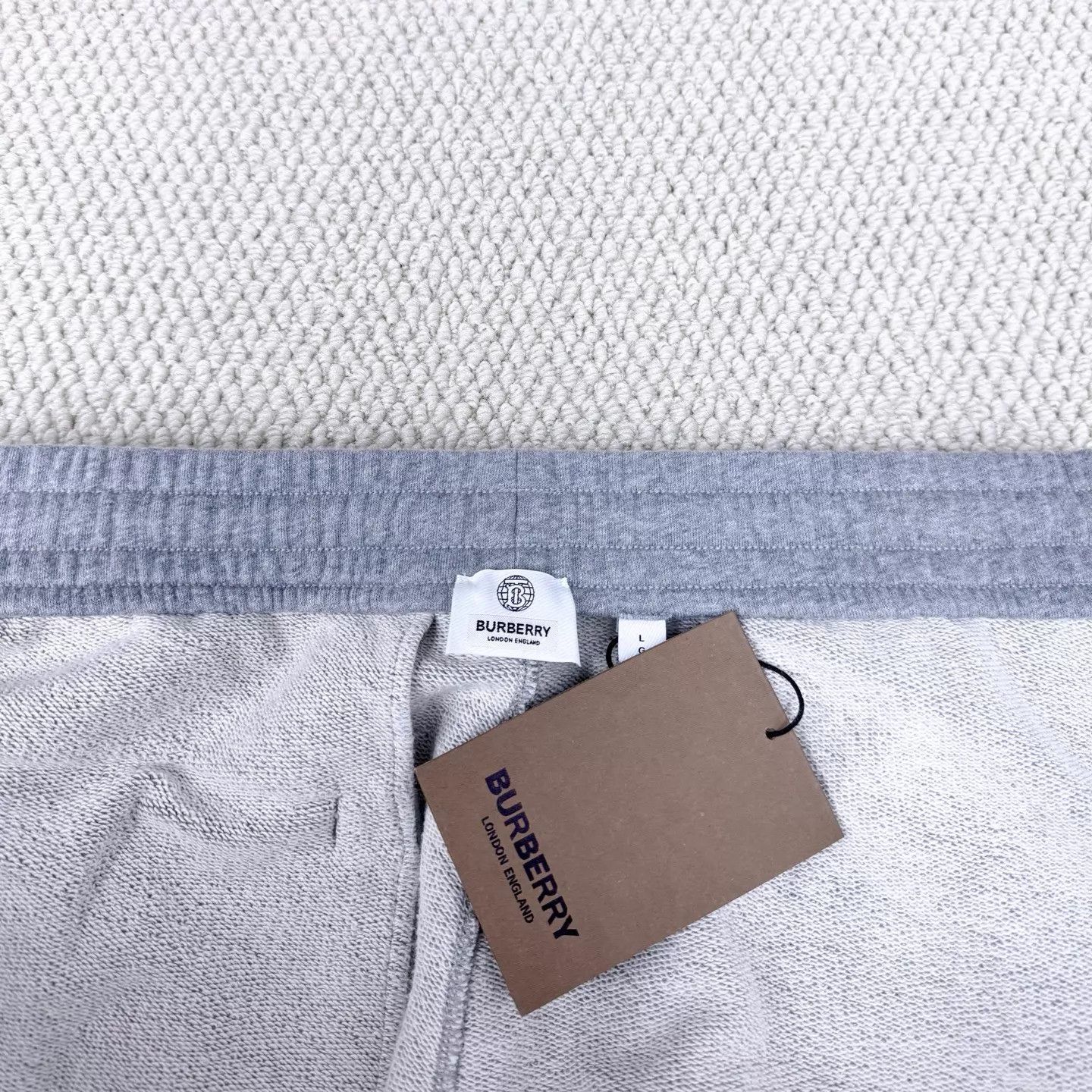 Burberry Burberry Gray Check Knit Cuffed Track Pants L Size 28" / US 6 / IT 42 - 3 Thumbnail
