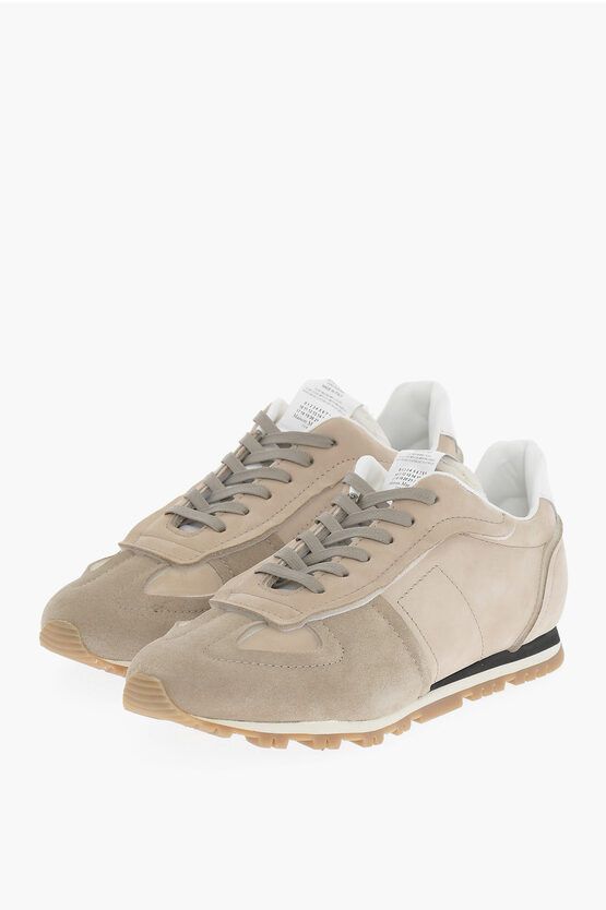 Maison Margiela MM22 Two-Tone Suede Low-Top Sneakers | Grailed