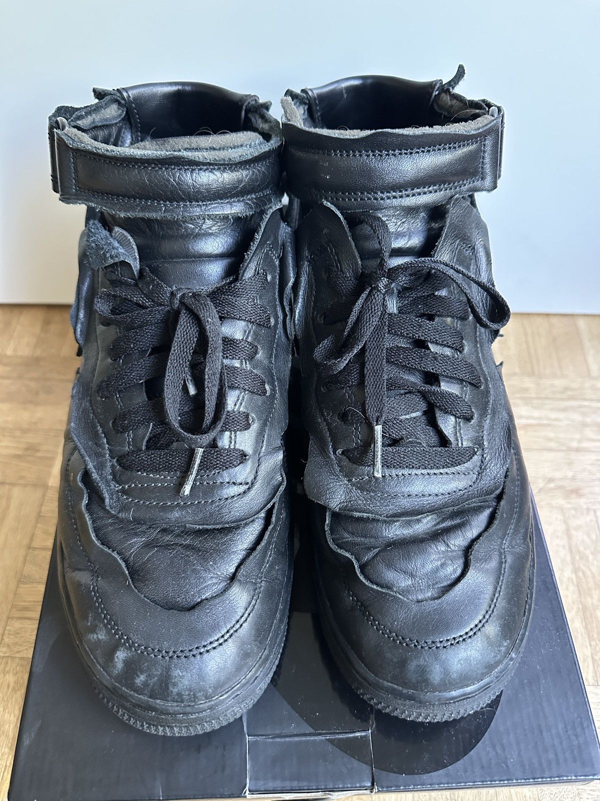 Comme des Garcons Homme Plus × Nike AF1 x Comme des Garçons “Triple Black” Size US 10 / EU 43 - 4 Thumbnail