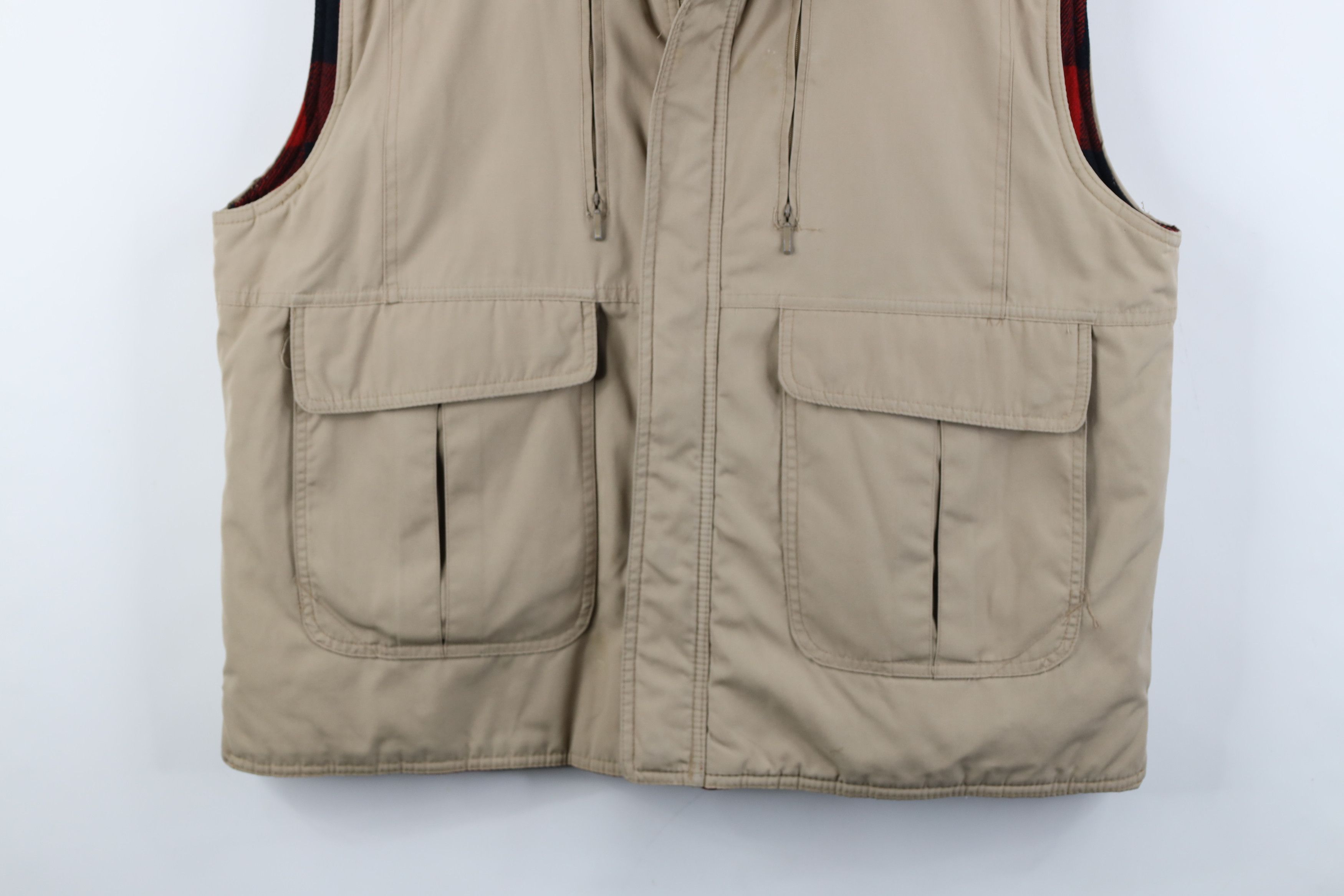 Vintage Vintage 70s Streetwear Lined Full Zip Puffer Vest Jacket Size US XL / EU 56 / 4 - 3 Thumbnail