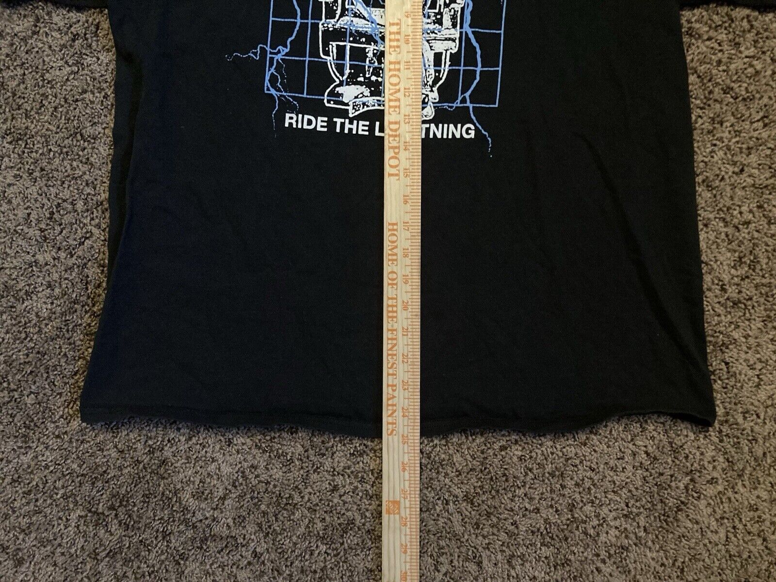 Designer × Metallica × Vintage Metallica Ride The Lightening Faded Mens XL Rock T-Shirt Size US XL / EU 56 / 4 - 4 Thumbnail