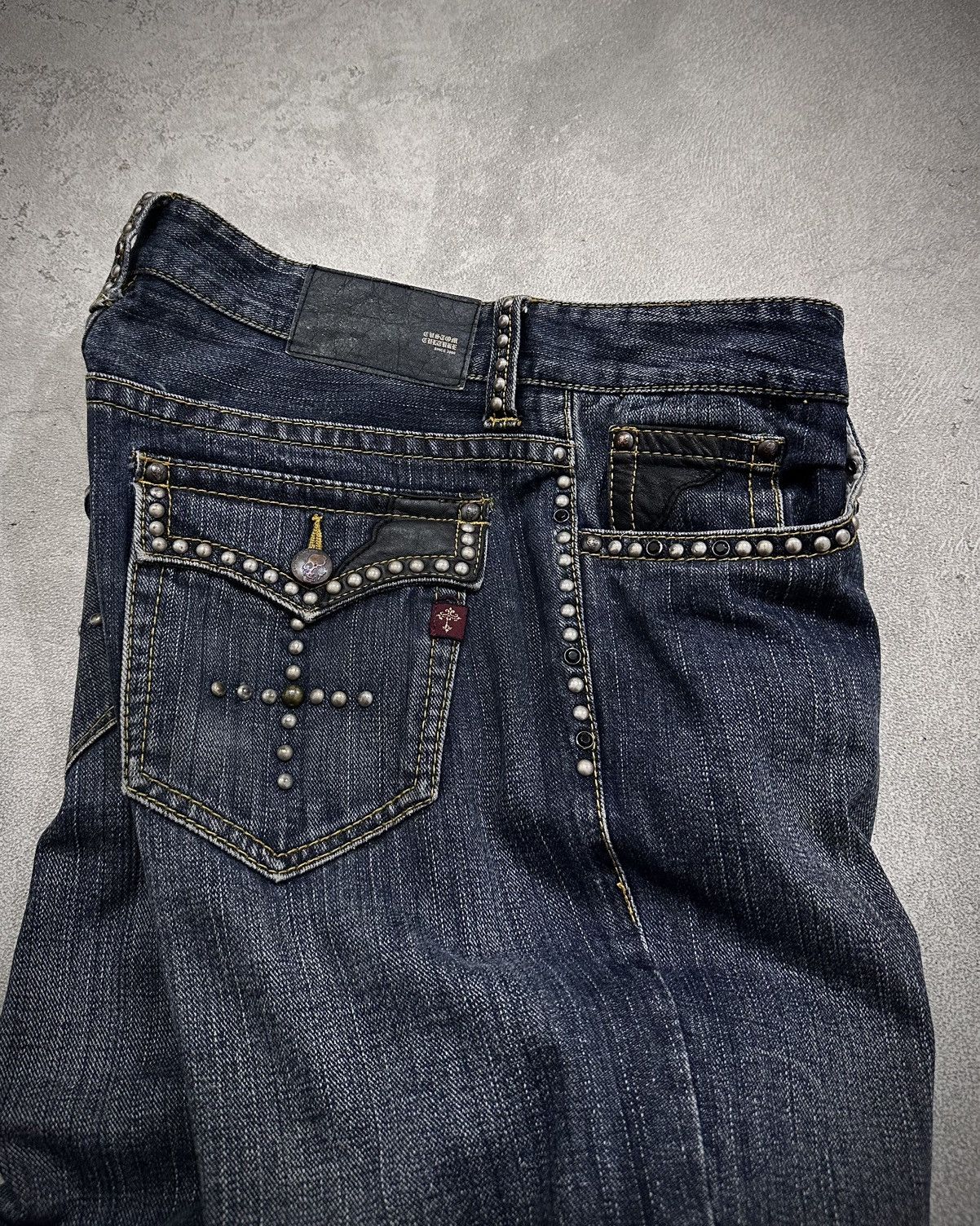 Japanese Brand Custom Culture Studded Flare Denim Jeans Lgb Style Size US 30 / EU 46 - 11 Thumbnail