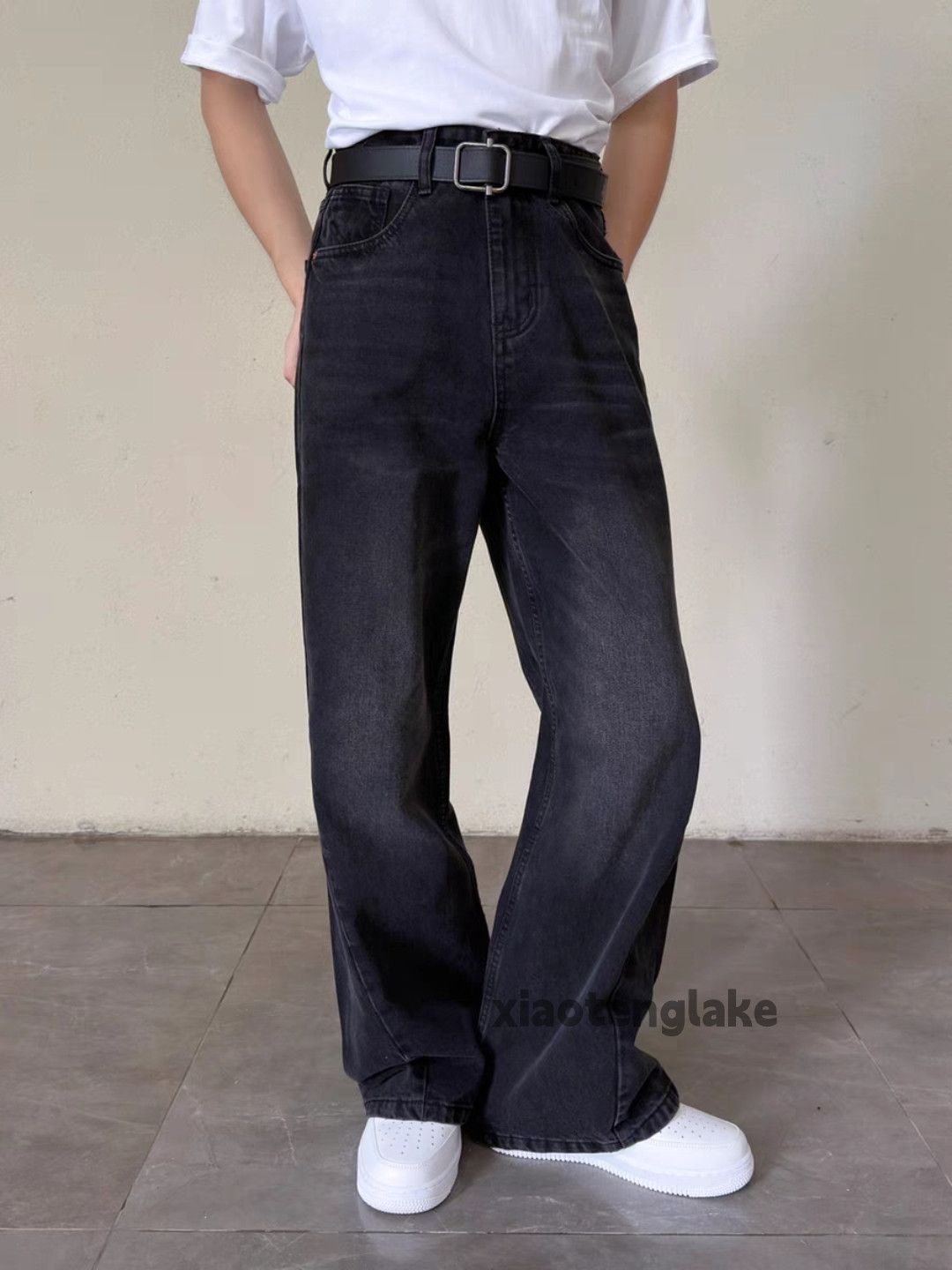 Jean × Vintage washed faded cleanfit yuppie loose baggy jeans Size US 28 / EU 44 - 3 Thumbnail