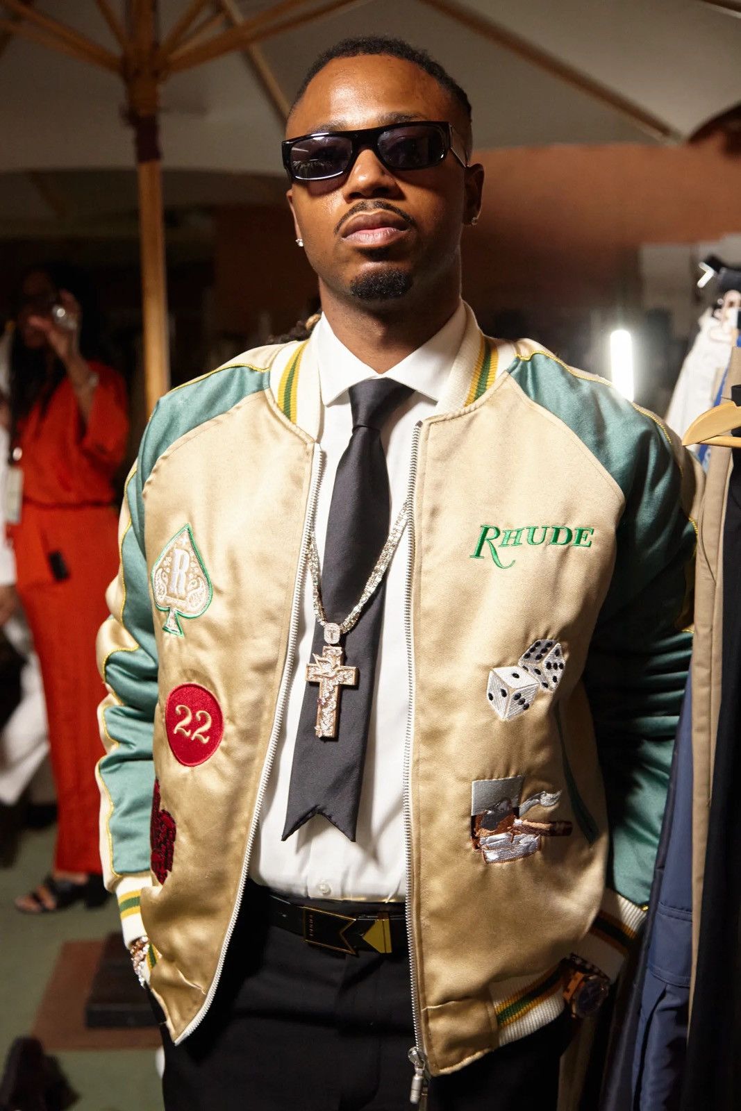 Rhude Rhude Smoking Bomber Jacket Vegas SS 2022 — Size L Size US L / EU 52-54 / 3 - 8 Thumbnail