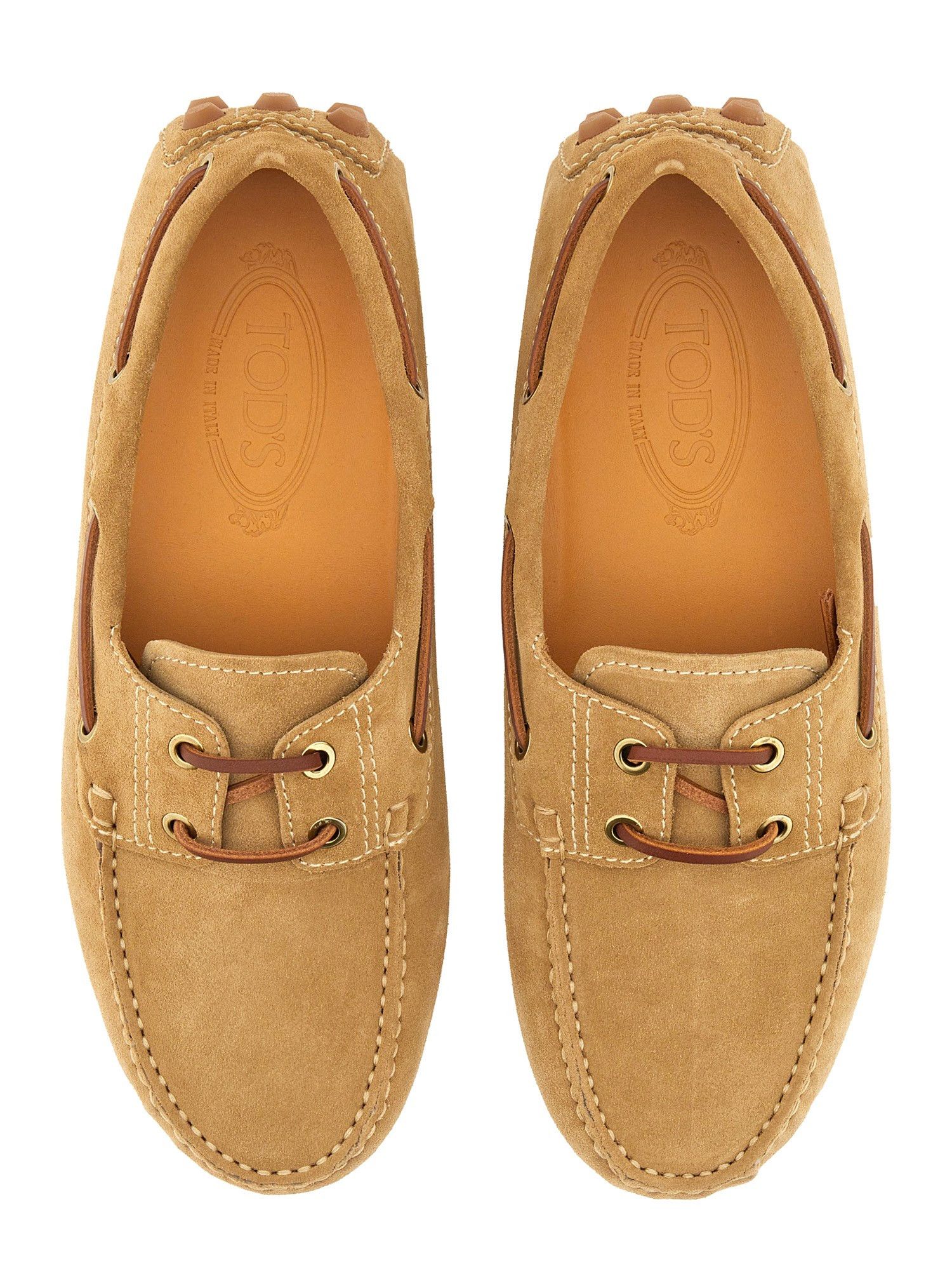 Tod's o1s22i1n0325 Suede Biscuit Leather Loafers in Brown Size US 8 / EU 41 - 6 Thumbnail