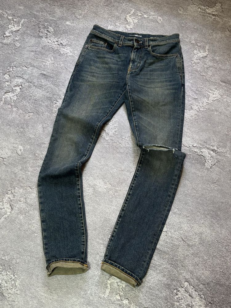 Saint Laurent Paris Saint Laurent Paris D02 2019 Knife Cut Skinny Denim Pants Size US 28 / EU 44 - 2 Thumbnail