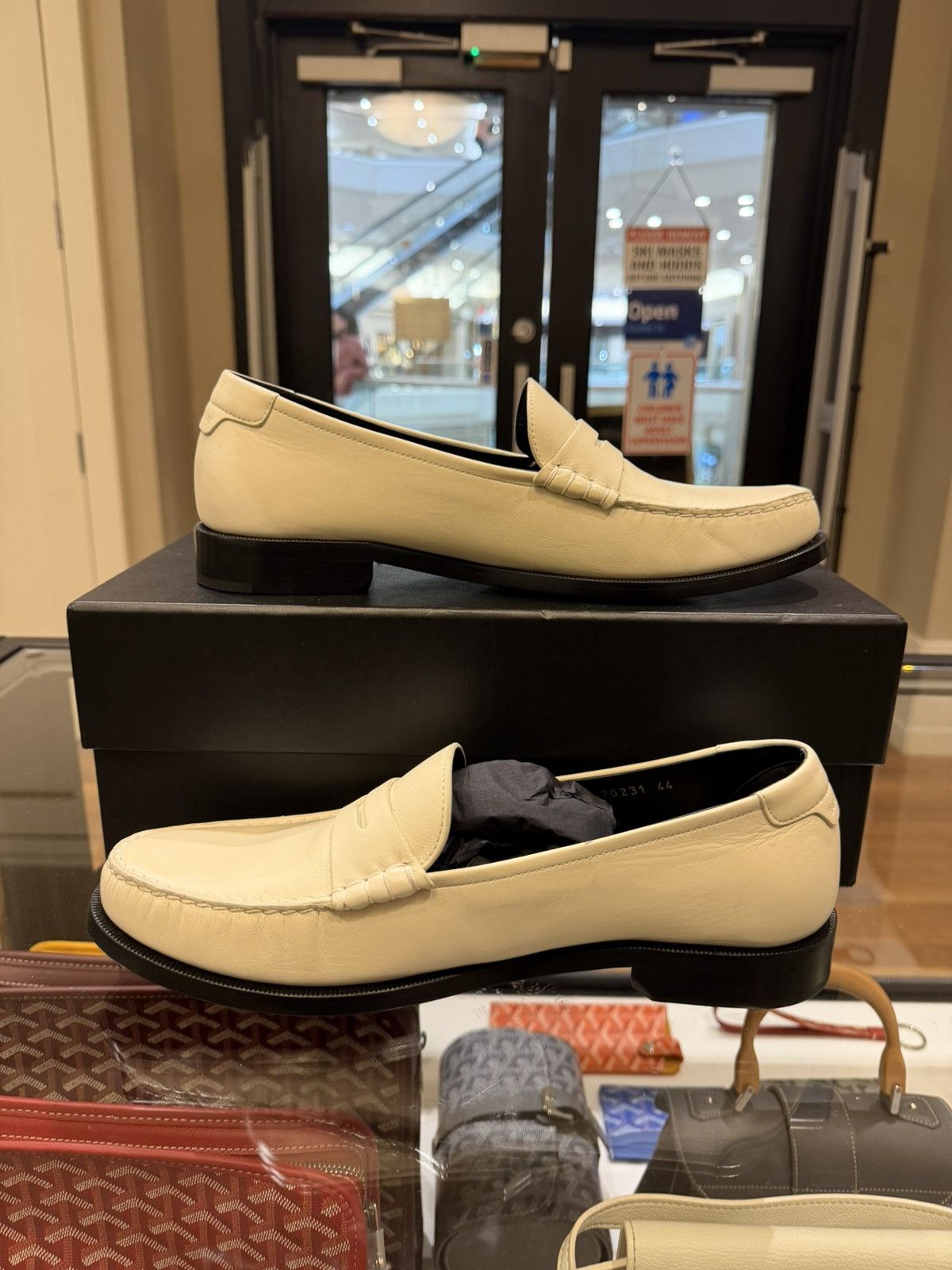 Saint Laurent Paris Saint Laurent Paris Loafers - Cream Size US 11 / EU 44 - 2 Thumbnail