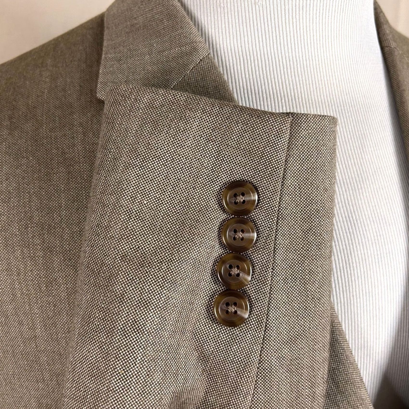 Chaps Chaps Sport Coat Beige Two Button Vented Polyester Rayon Paisley Lined 50R Size US M / EU 48-50 / 2 - 5 Thumbnail