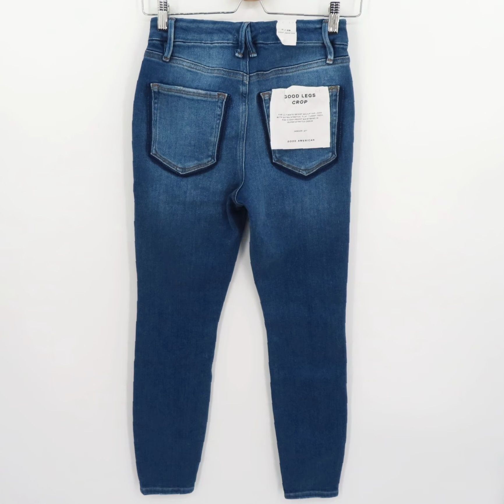 Good American Good American Jeans Womens 6 28 Good Legs Crop Denim Skinny NEW No Tag Blue Cotton Denim 5-Pocket Stretch-Regular Size 28" / US 6 / IT 42 - 5 Thumbnail