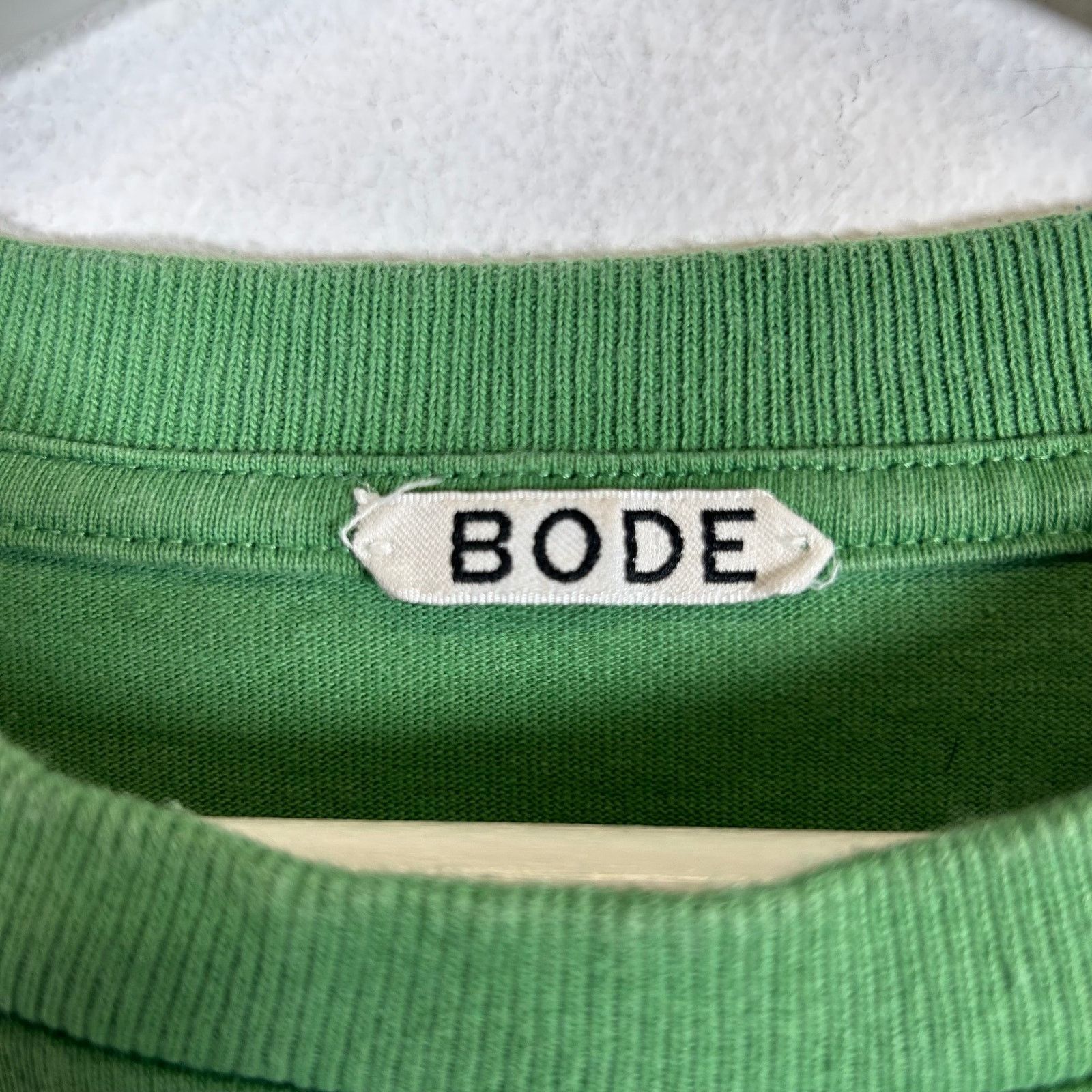 Bode Bode Green Embroidered Mallard T-shirt Size Free Size US M / EU 48-50 / 2 - 4 Thumbnail