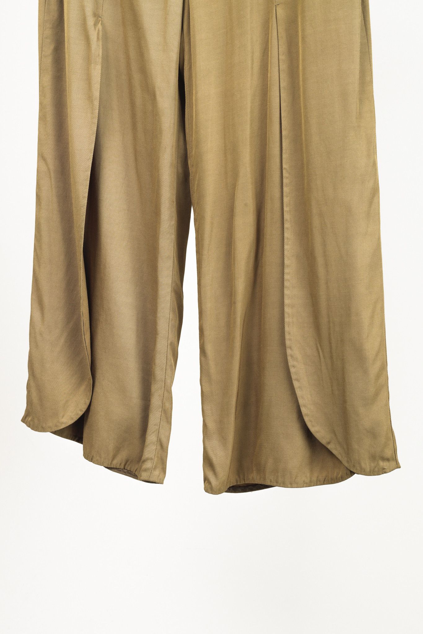 DOROTHEE SCHUMACHER Dorothee Schumacher Khaki Spit Leg Light Trousers Size 31" - 6 Thumbnail